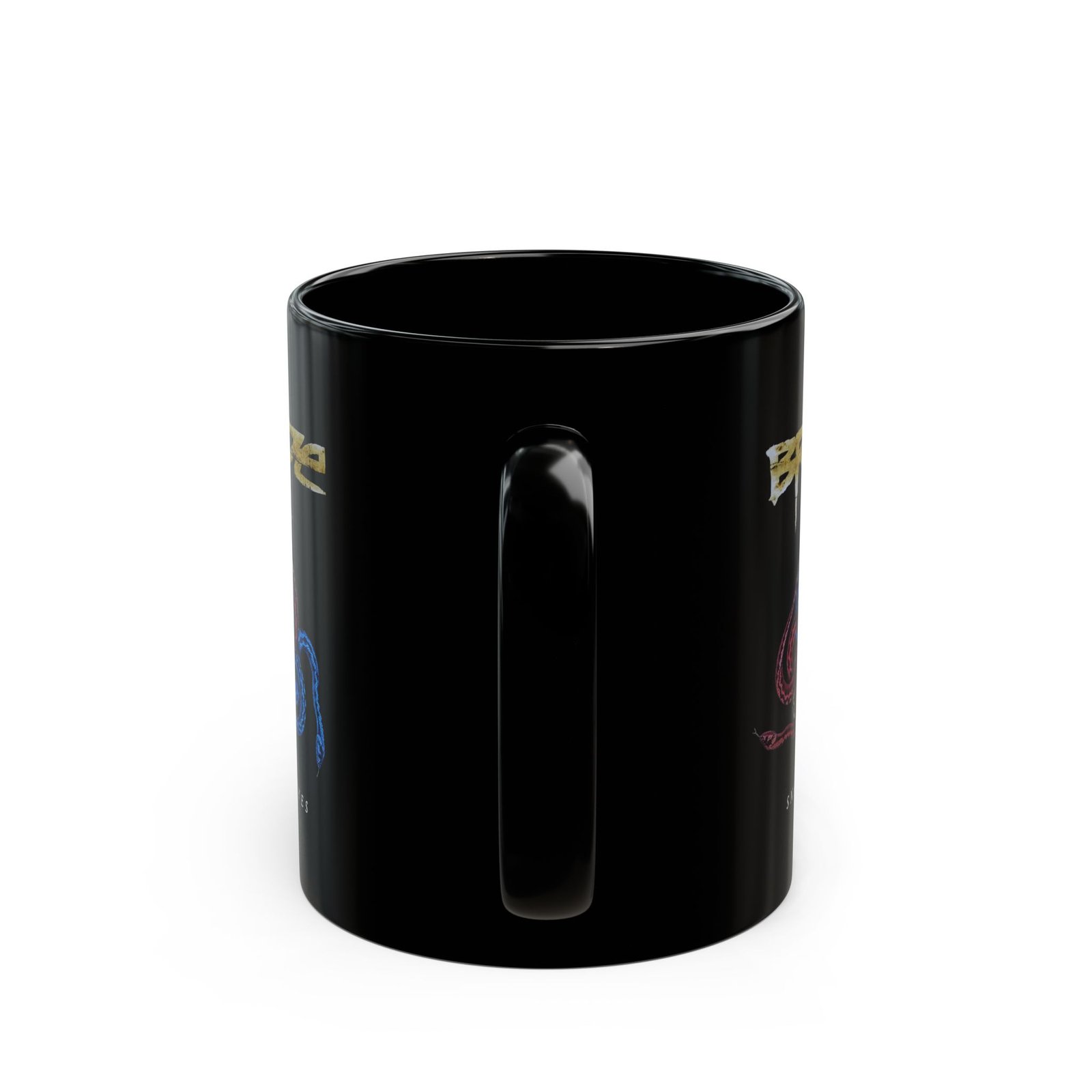 Bride - Snake Eyes V2 11oz Black Mugs - Image 4