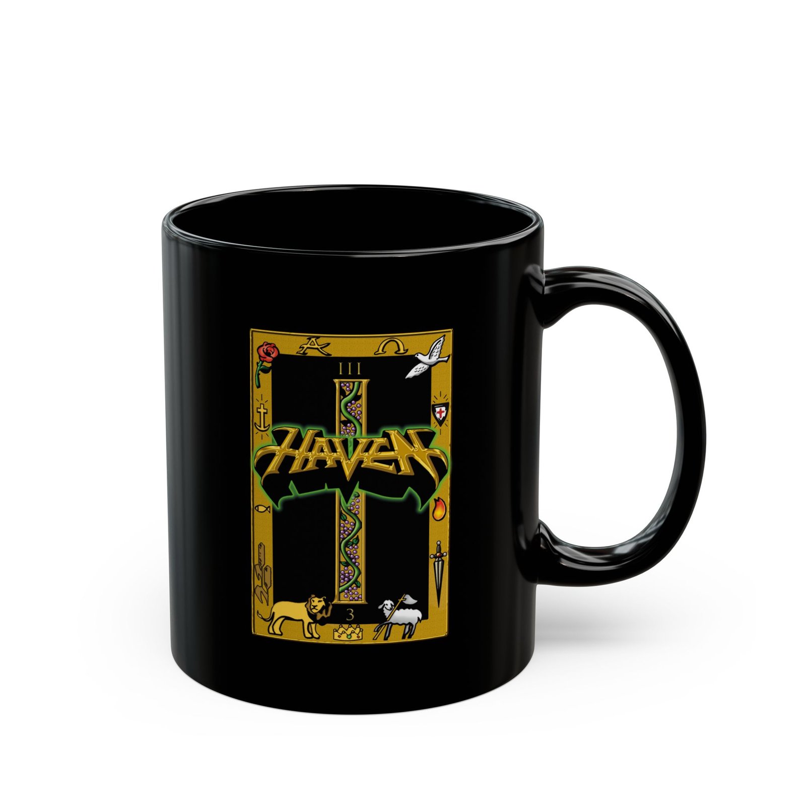 Haven III 11oz Black Mugs - Image 3