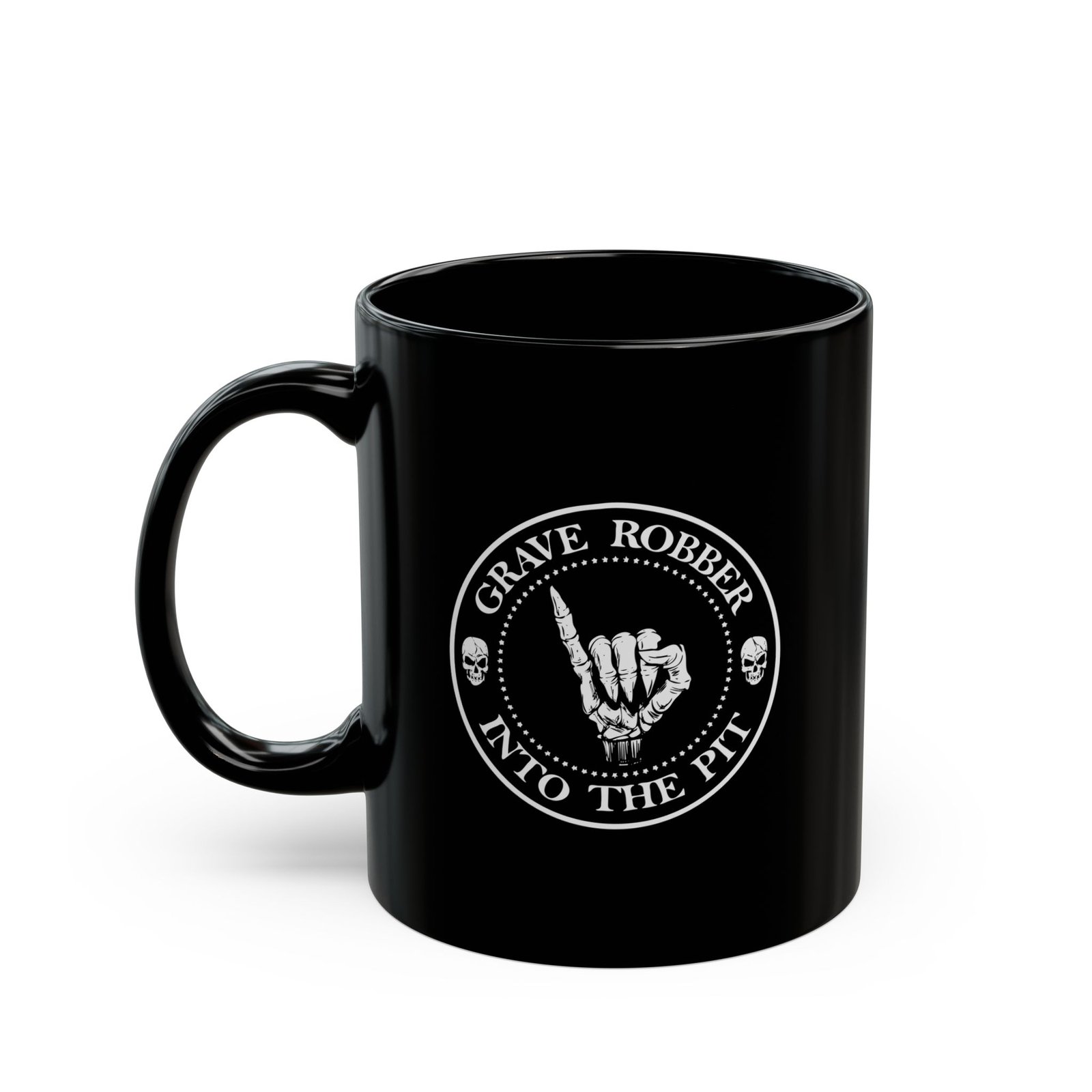Grave Robber - Into The Pit 11oz Black Mugs