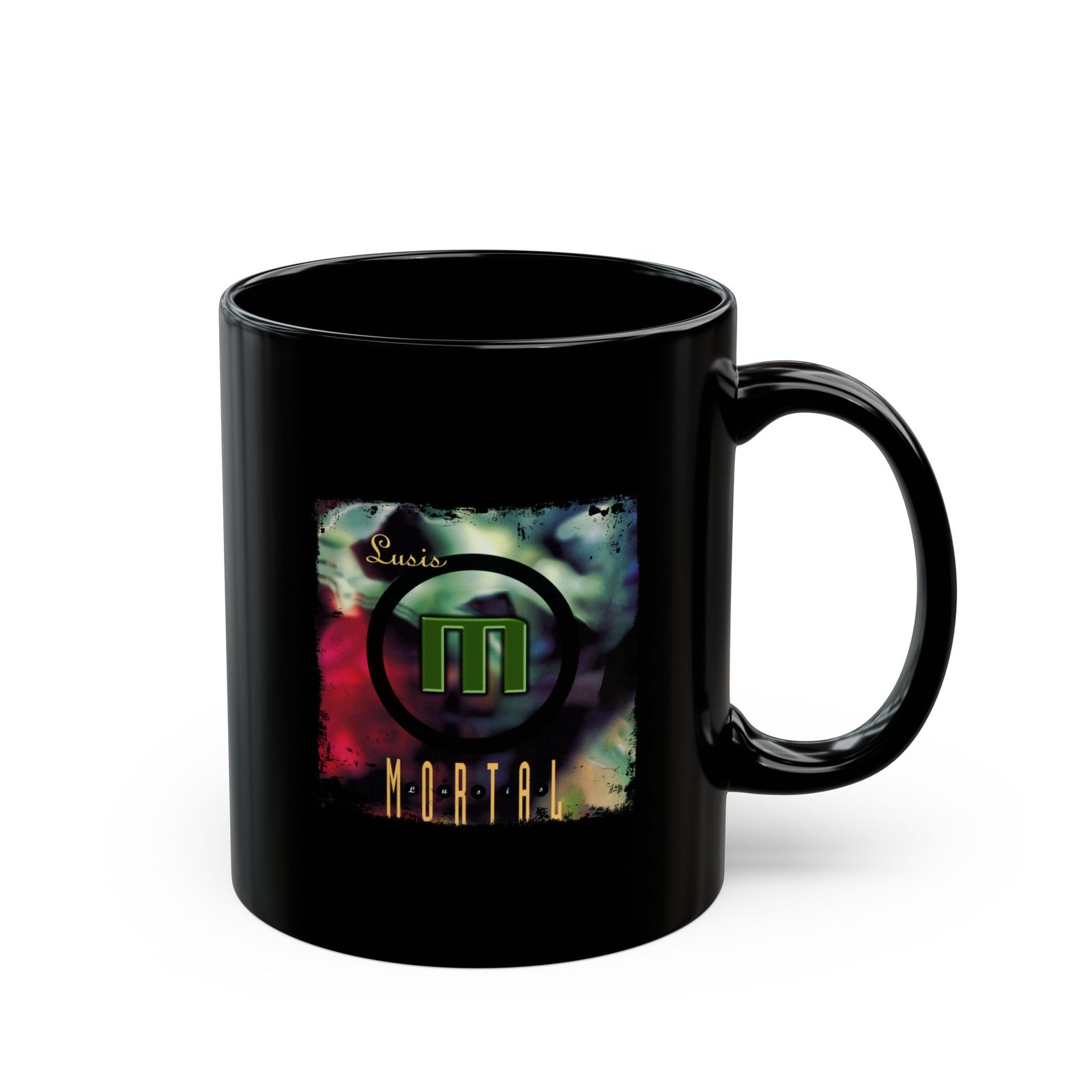Mortal - Lusis 11oz Black Mugs - Image 3