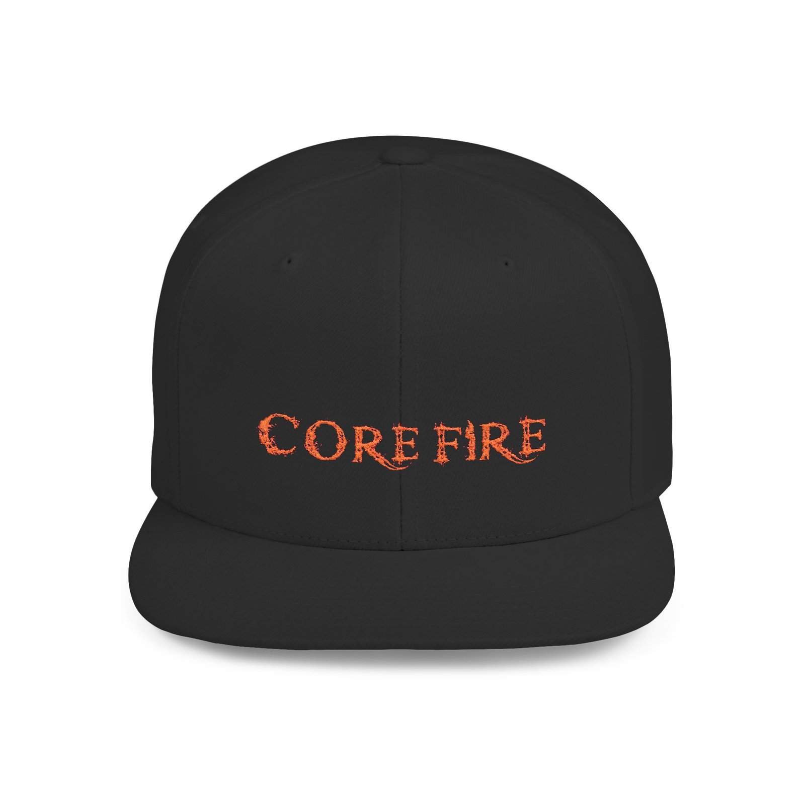 Core Fire Logo Embroidered Flat Bill Snapback