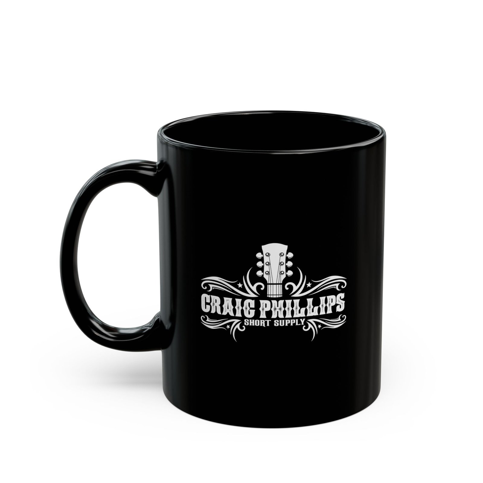 Craig Phillips Logo 11oz Black Mugs