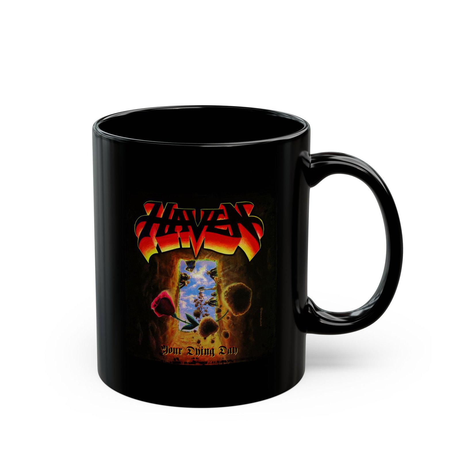 Haven - Your Dying Day 11oz Black Mugs - Image 3