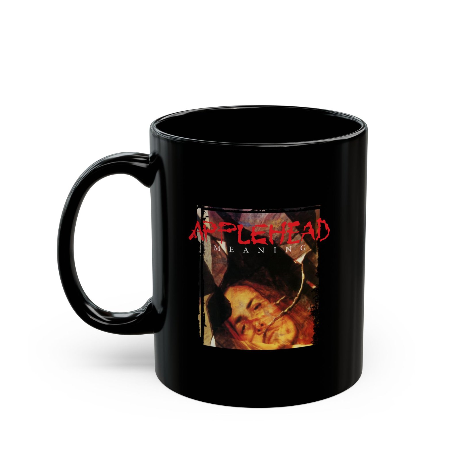 Applehead - Meaning 11oz Black Mugs