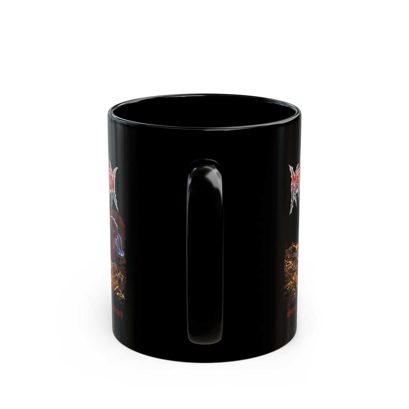 Mortification - Scribe Of The Pentateuch 11oz Black Mugs - Image 4