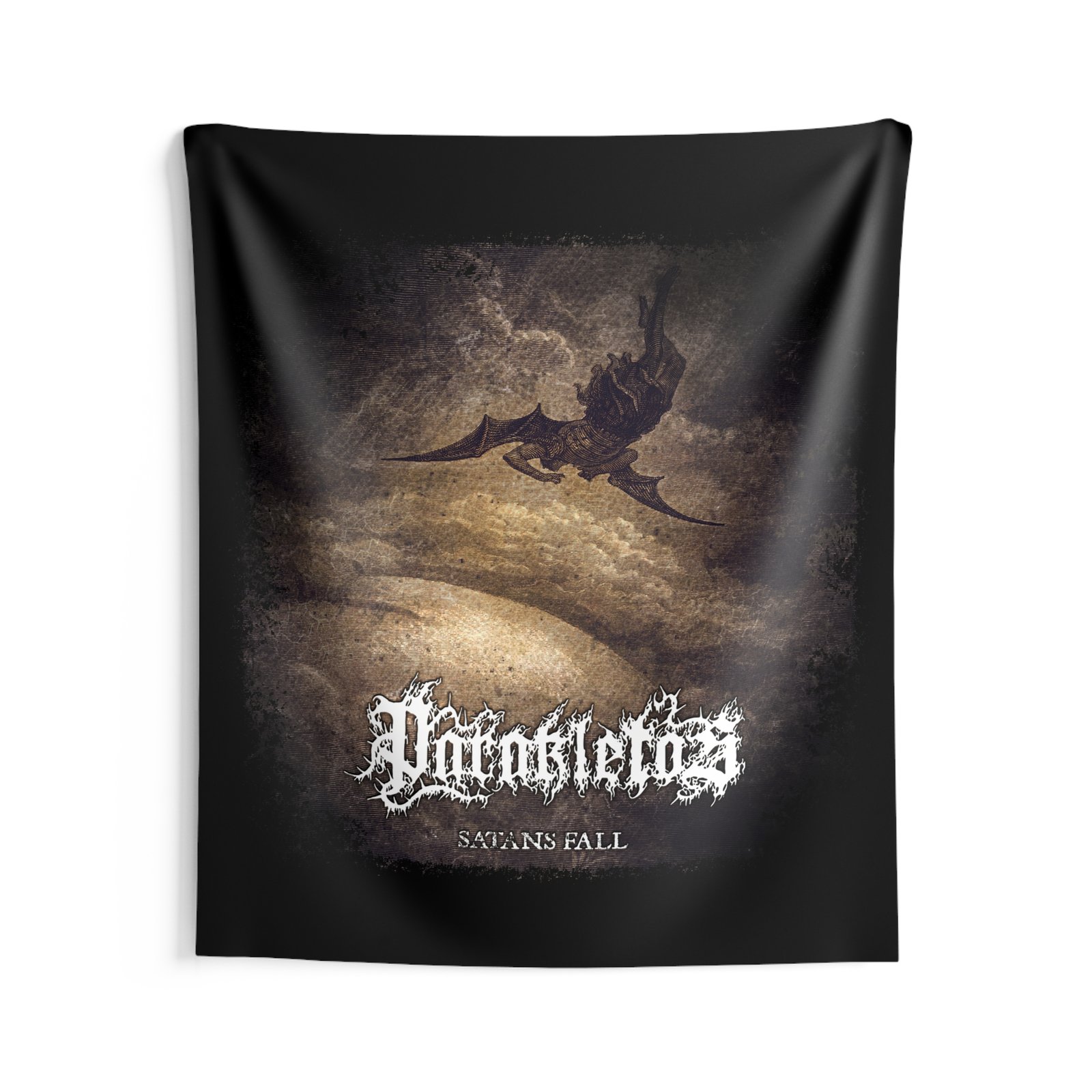 Parakletos - Satans Fall Indoor Wall Tapestries
