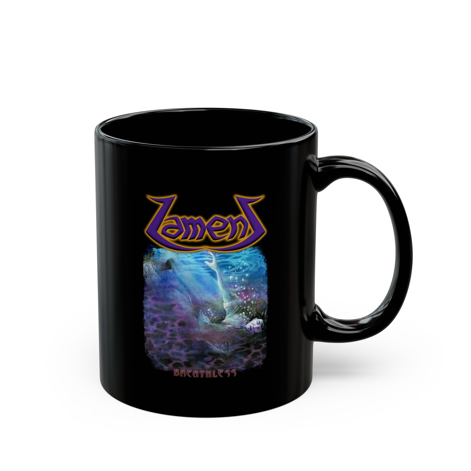 Lament - Breathless 11oz Black Mugs - Image 3