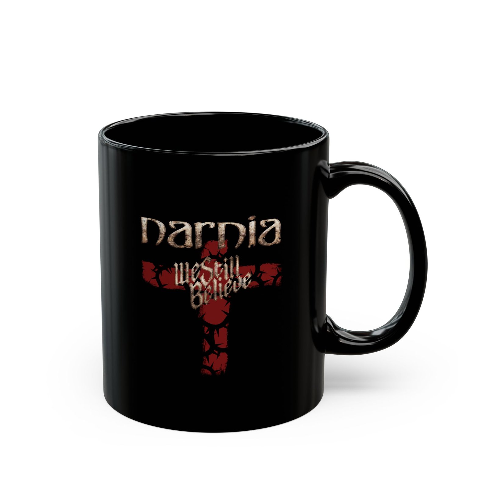 Narnia - We Still Believe 11oz Black Mugs - Image 3