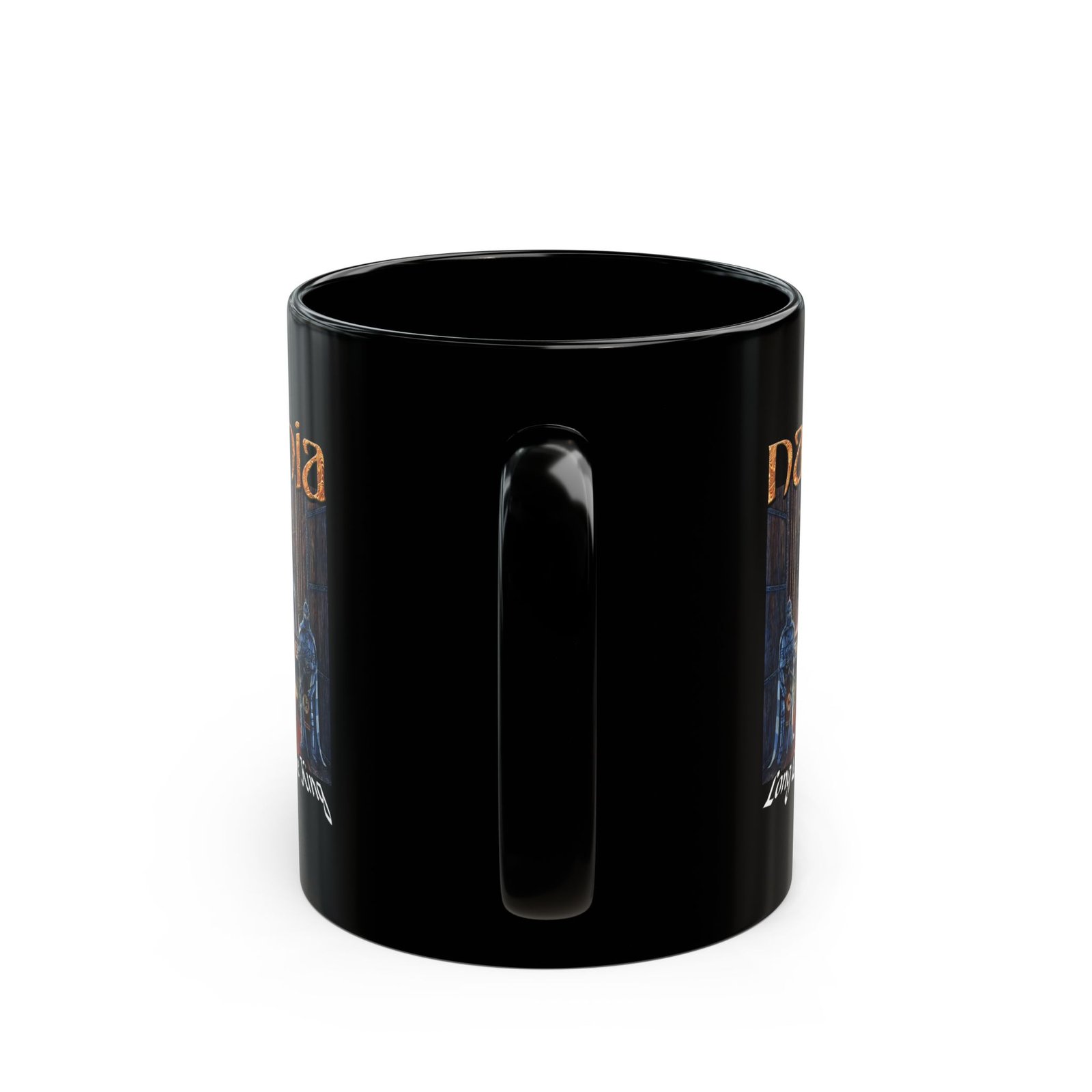 Narnia - Long Live The King 11oz Black Mugs - Image 4
