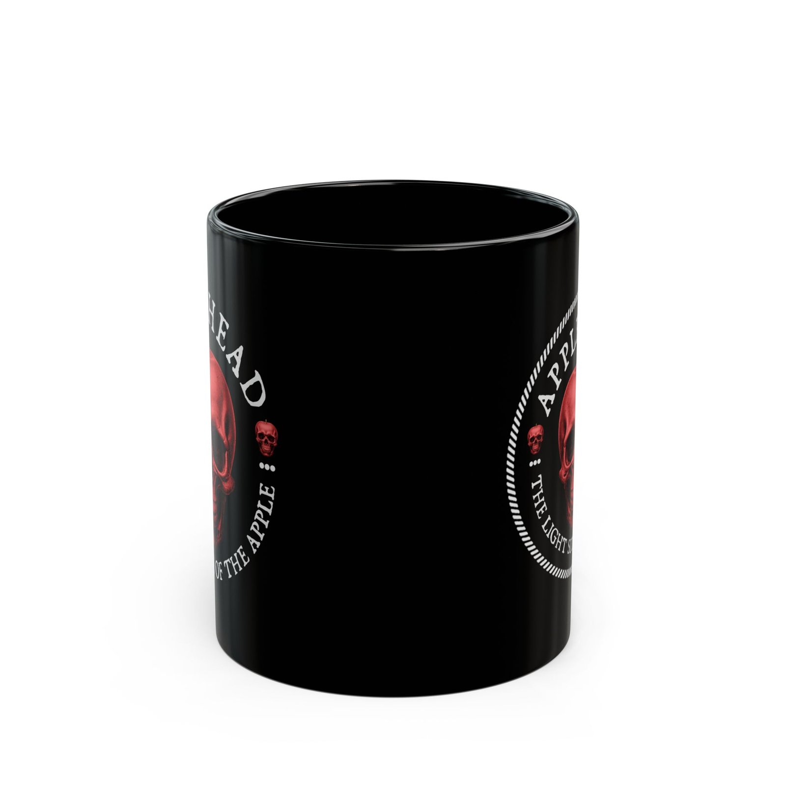 Applehead - The Light Side Of The Apple 11oz Black mug - Image 2