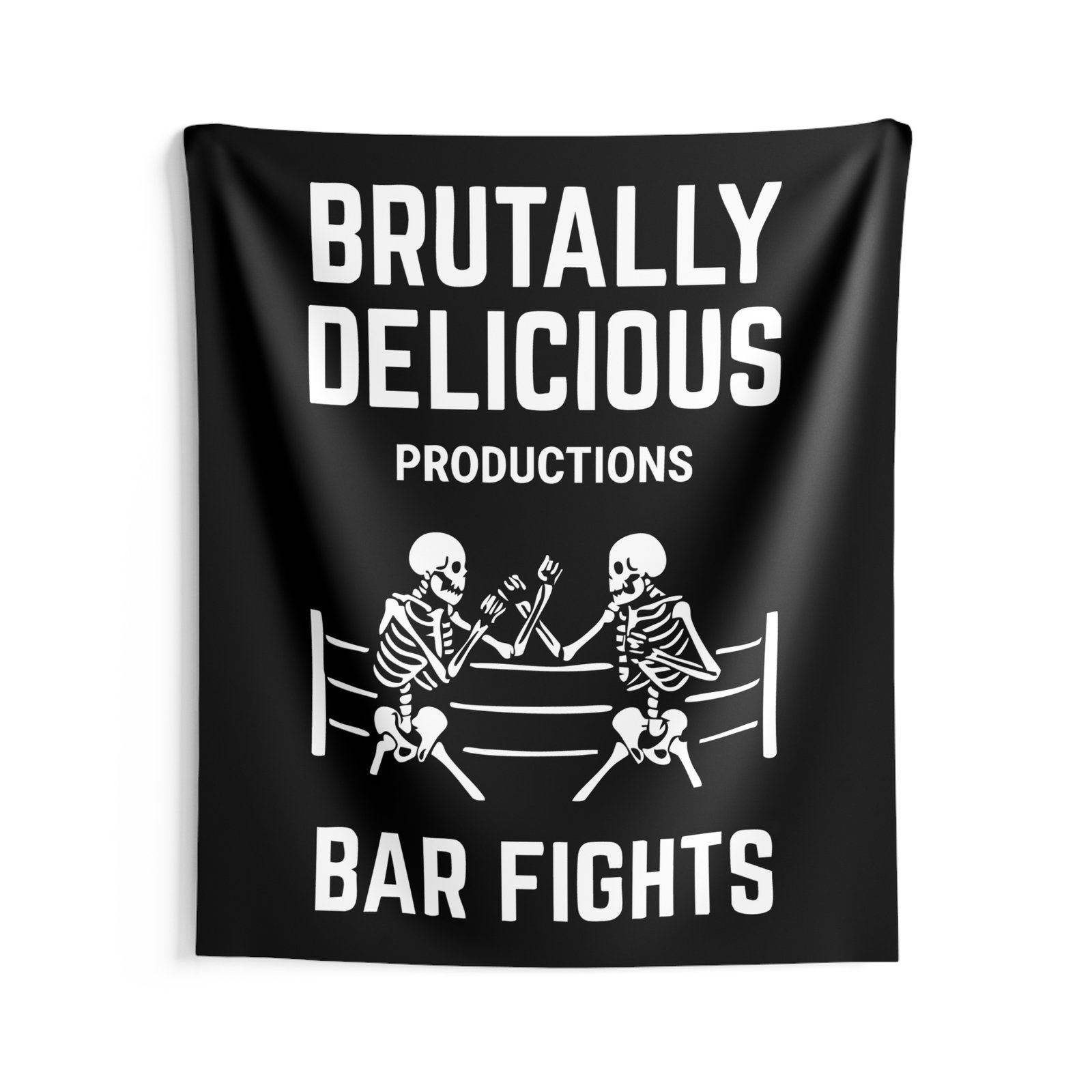 Brutally Delicious Productions - Bar Fights Indoor Wall Tapestries