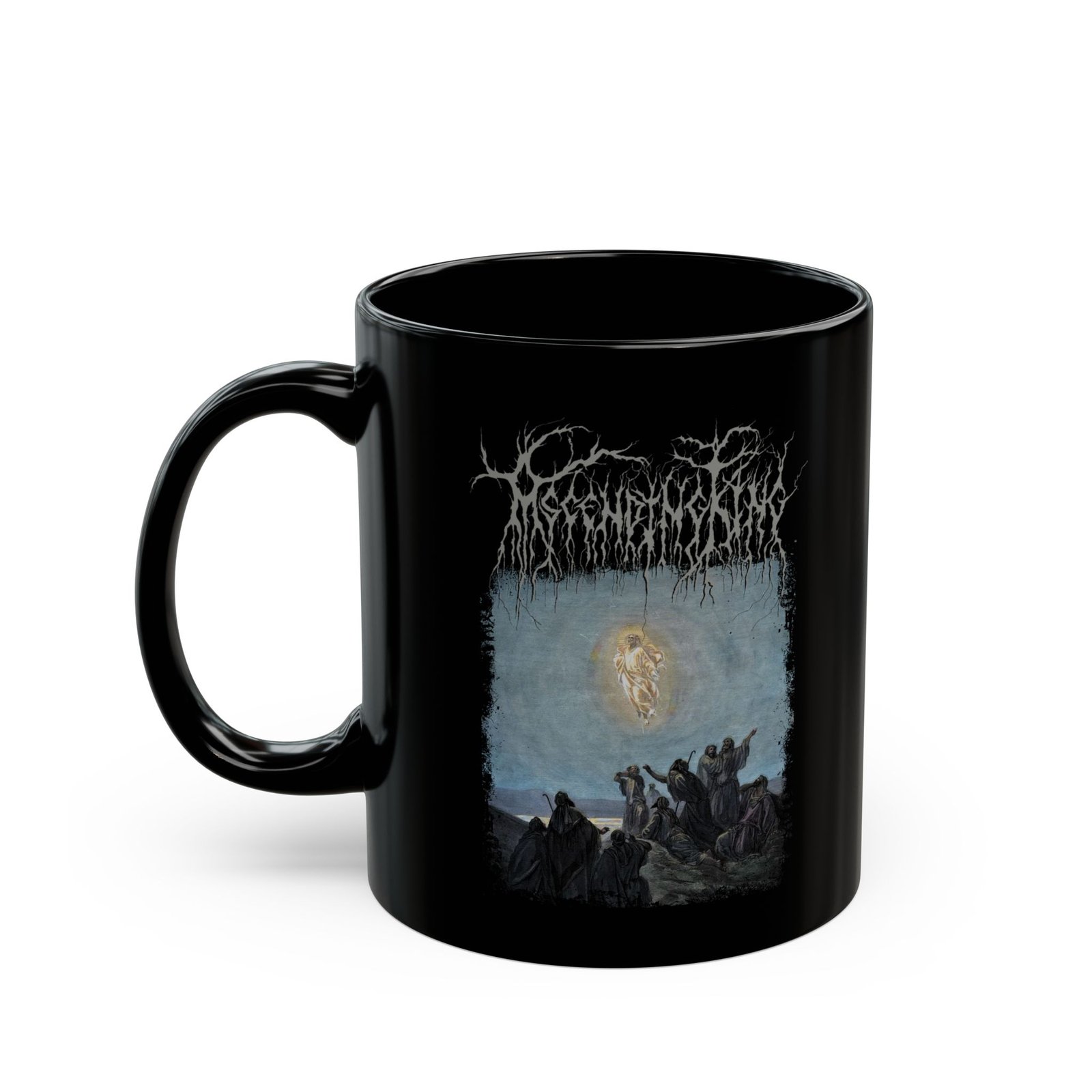 Ascending King - Jesus 11oz Black Mugs