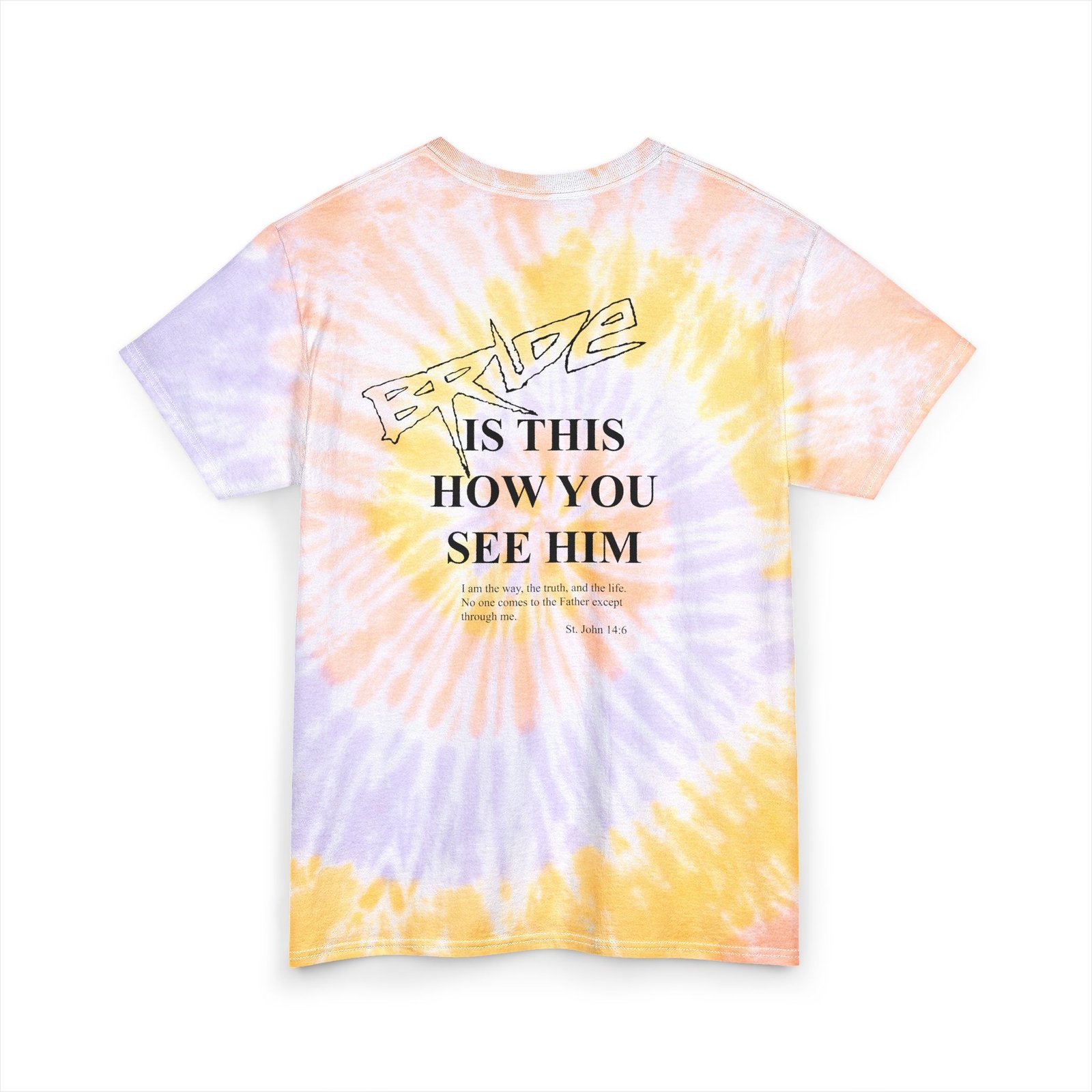 Bride - Psychedelic Super Jesus Tie Dye Cotton T-Shirt - Image 6