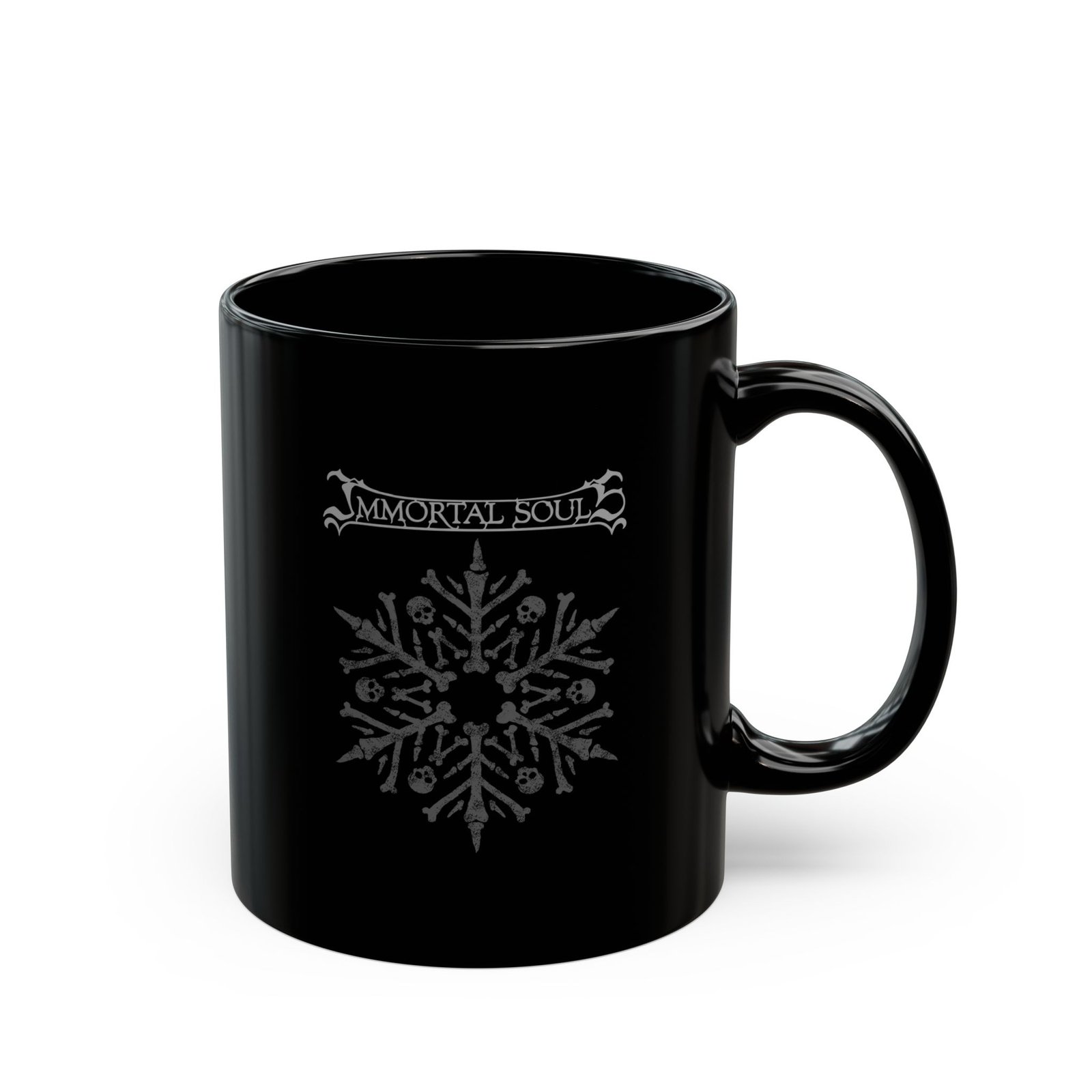Immortal Souls Skullflake 11oz Black Mugs - Image 3