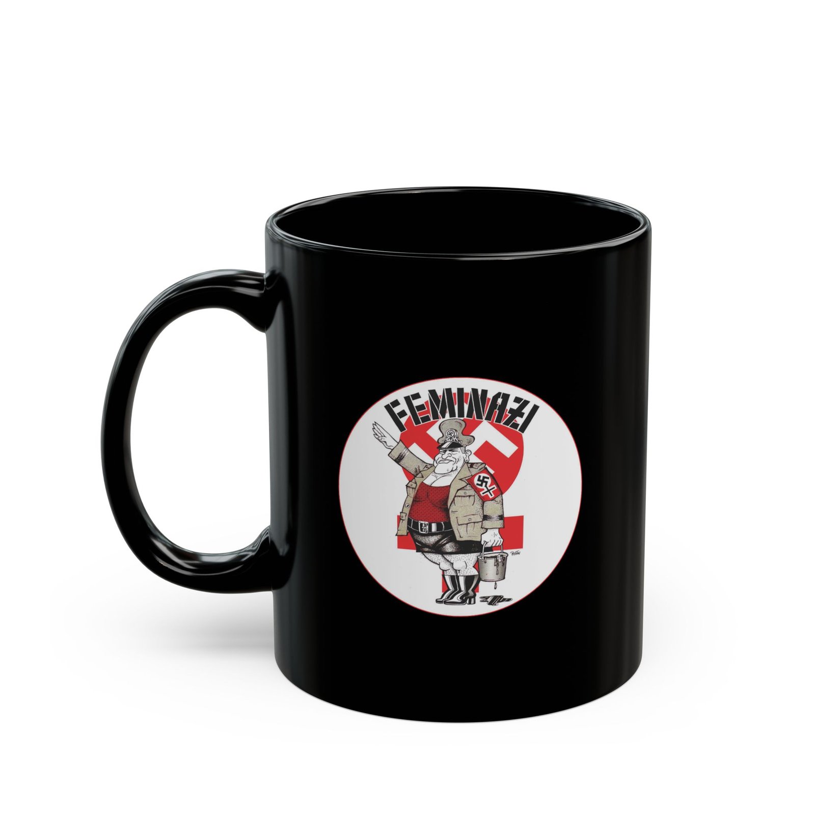 Lust Control - Feminazi 11oz Black Mugs