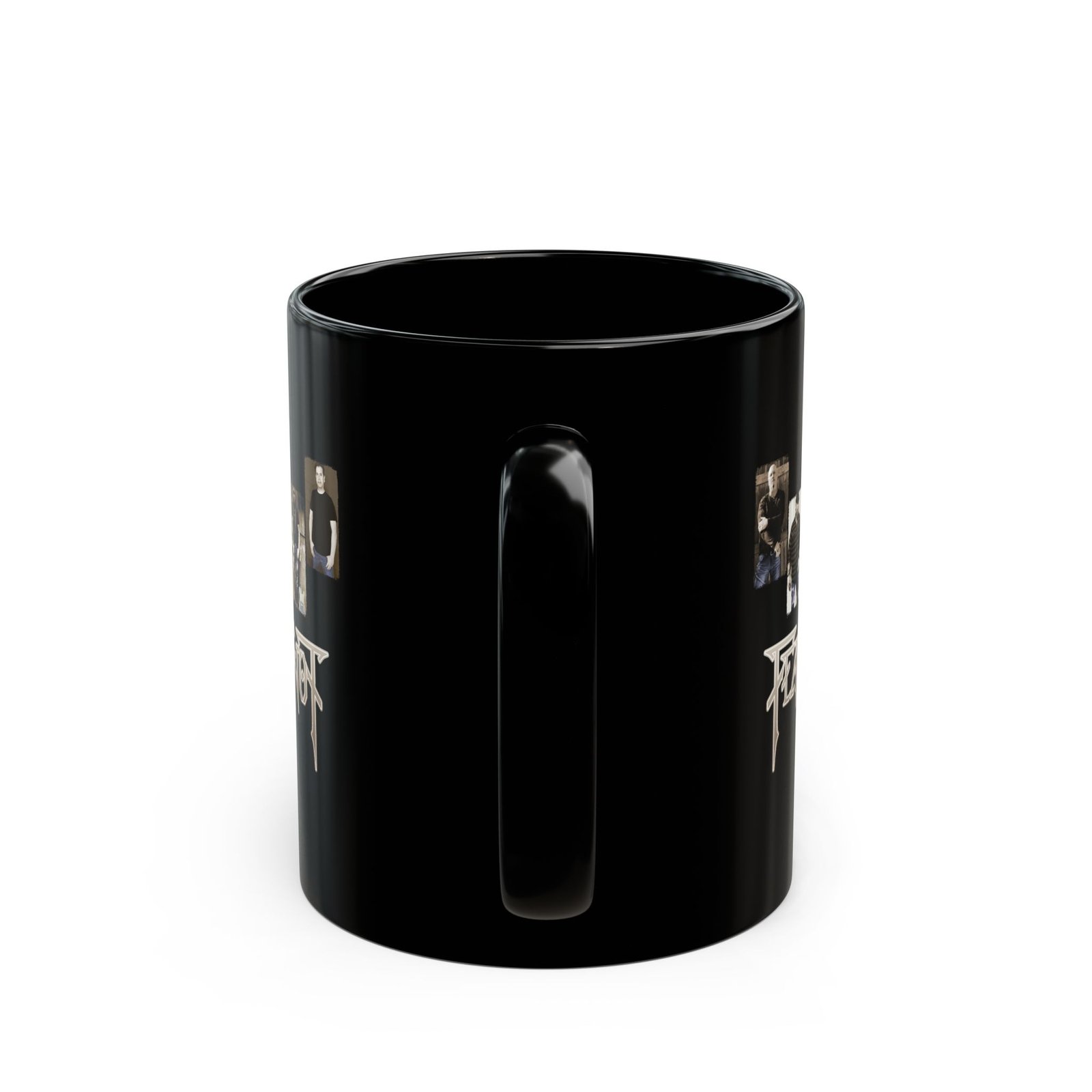 Fear Not Photo 11oz Black Mugs - Image 4