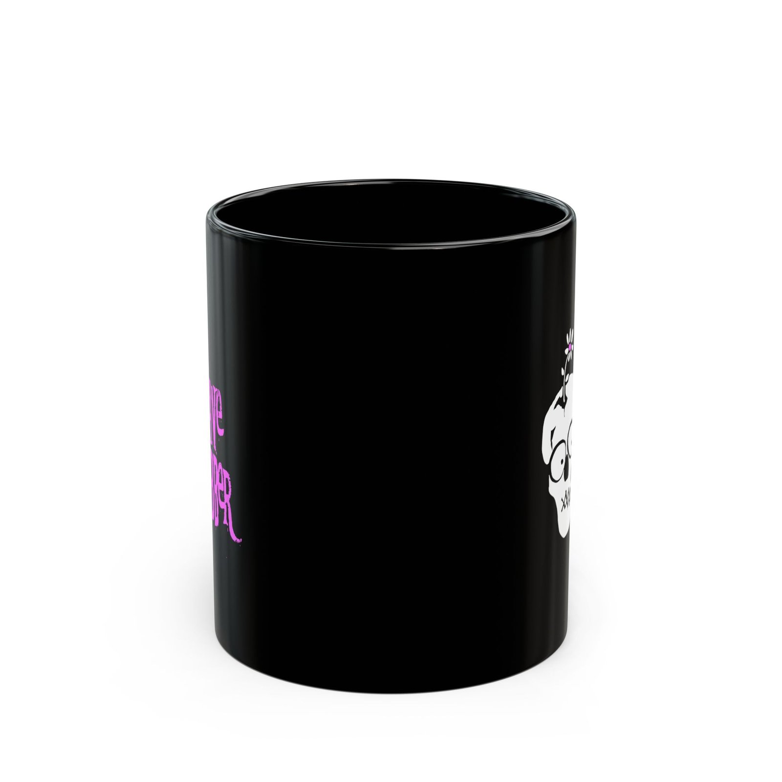 Grave Robber Flower And Skull 11oz Black Mugs - Image 2