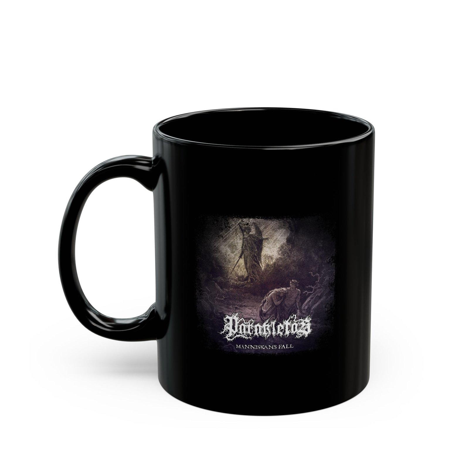Parakletos - Manniskans Fall 11oz Black Mugs