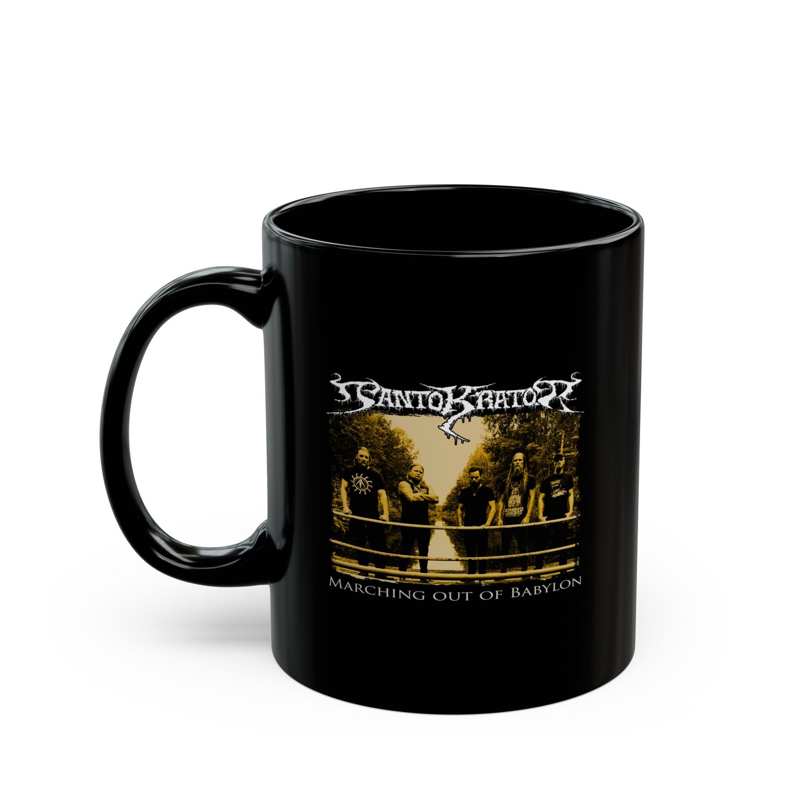 Pantokrator - Marching Out Of Babylon Photo 11oz Black Mugs