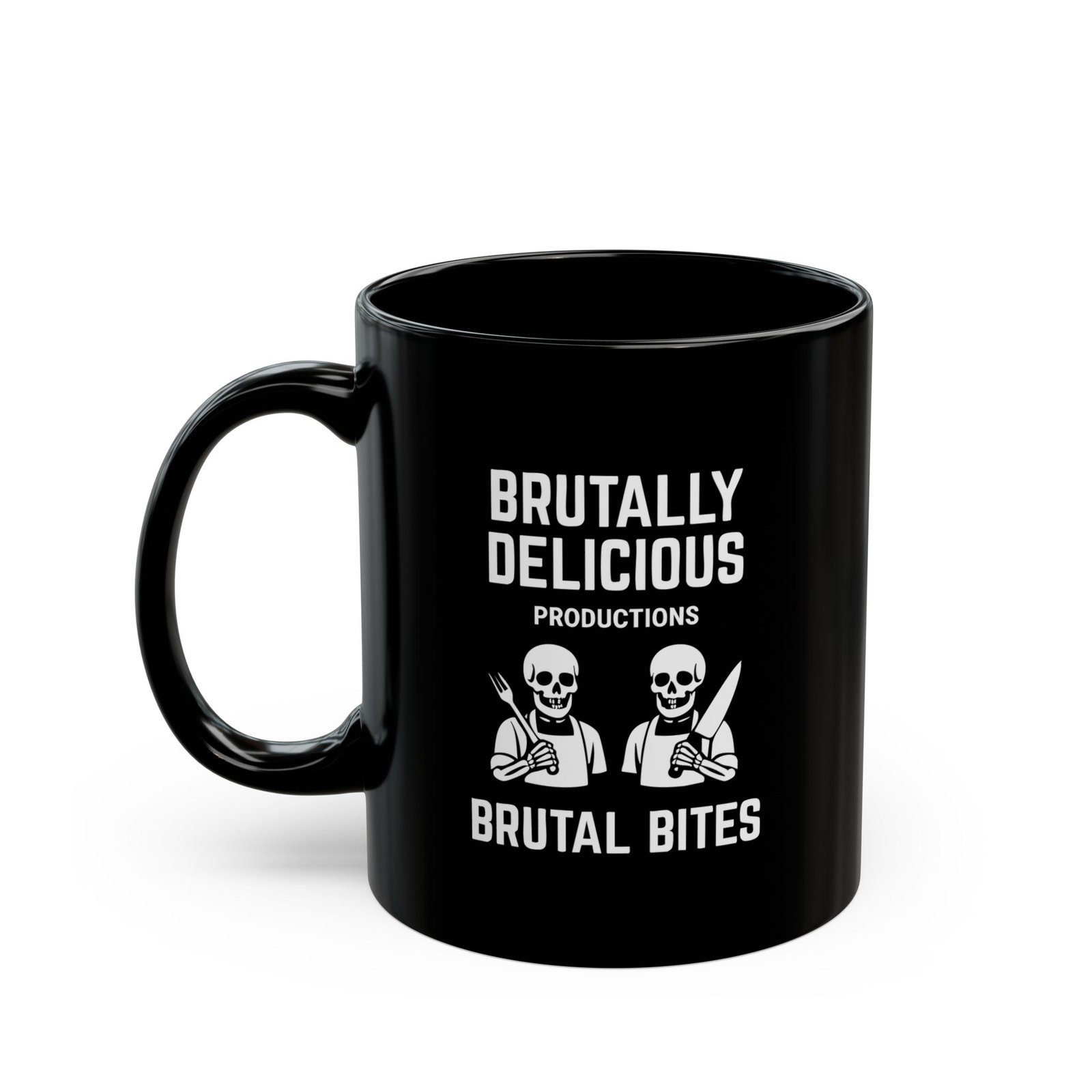 Brutally Delicious Productions - Brutal Bites 11oz Black Mugs