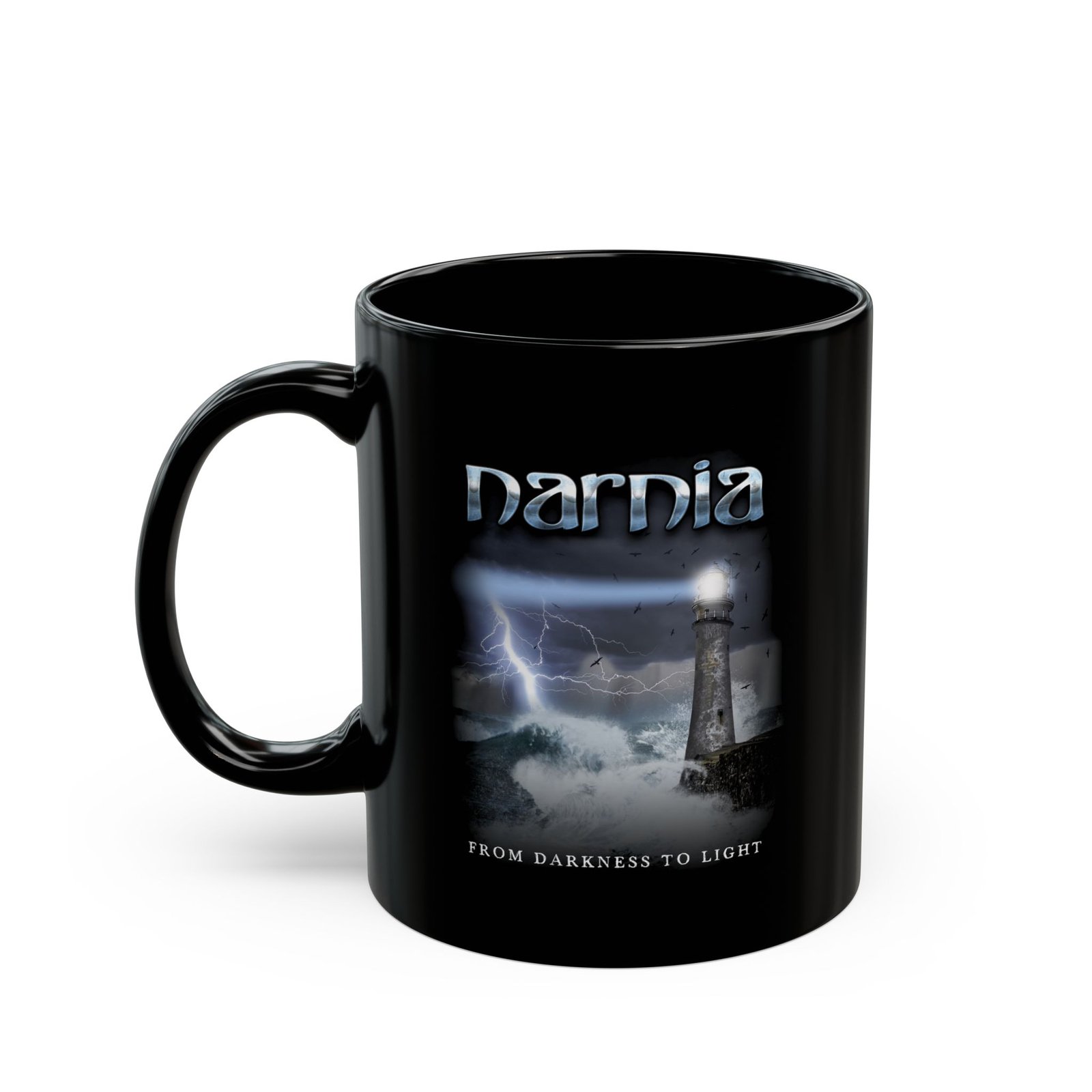 Narnia - From Darkness To Light 11oz Black Mugs