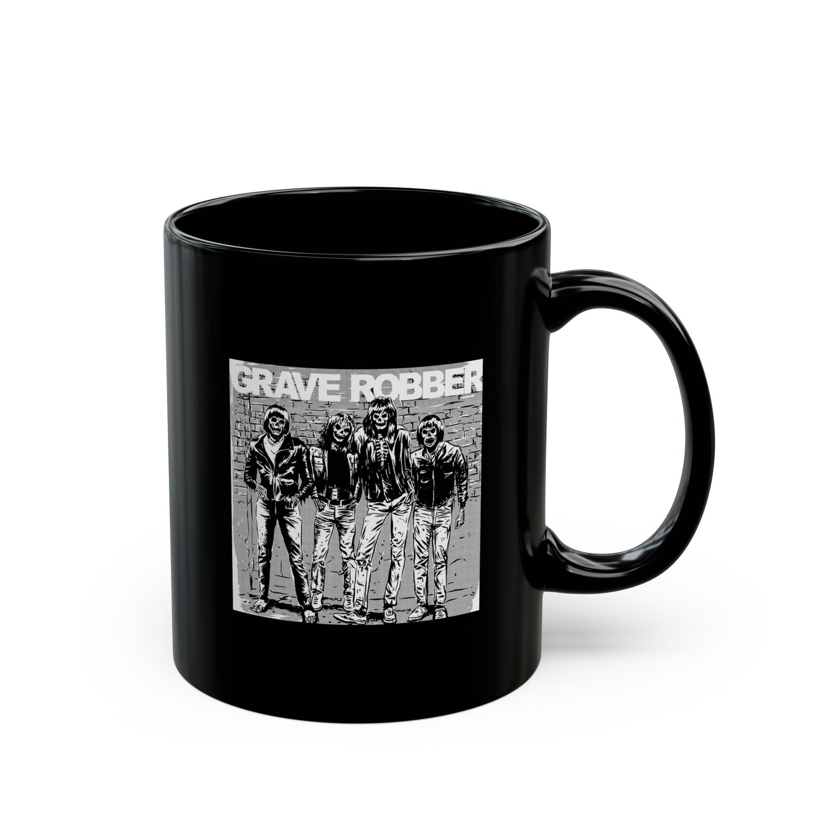Grave Robber Ramones 11oz Black Mugs - Image 3