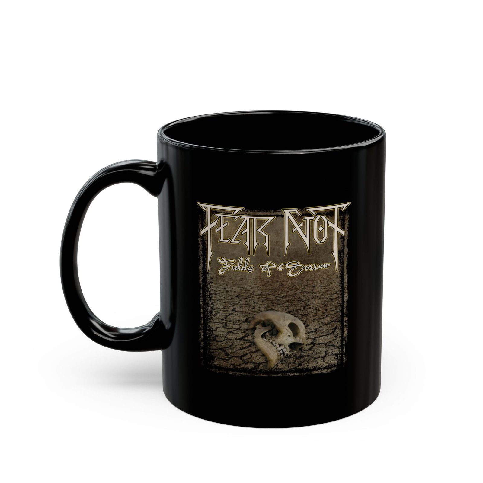 Fear Not - Fields Of Sorrow Skull 11oz Black Mugs