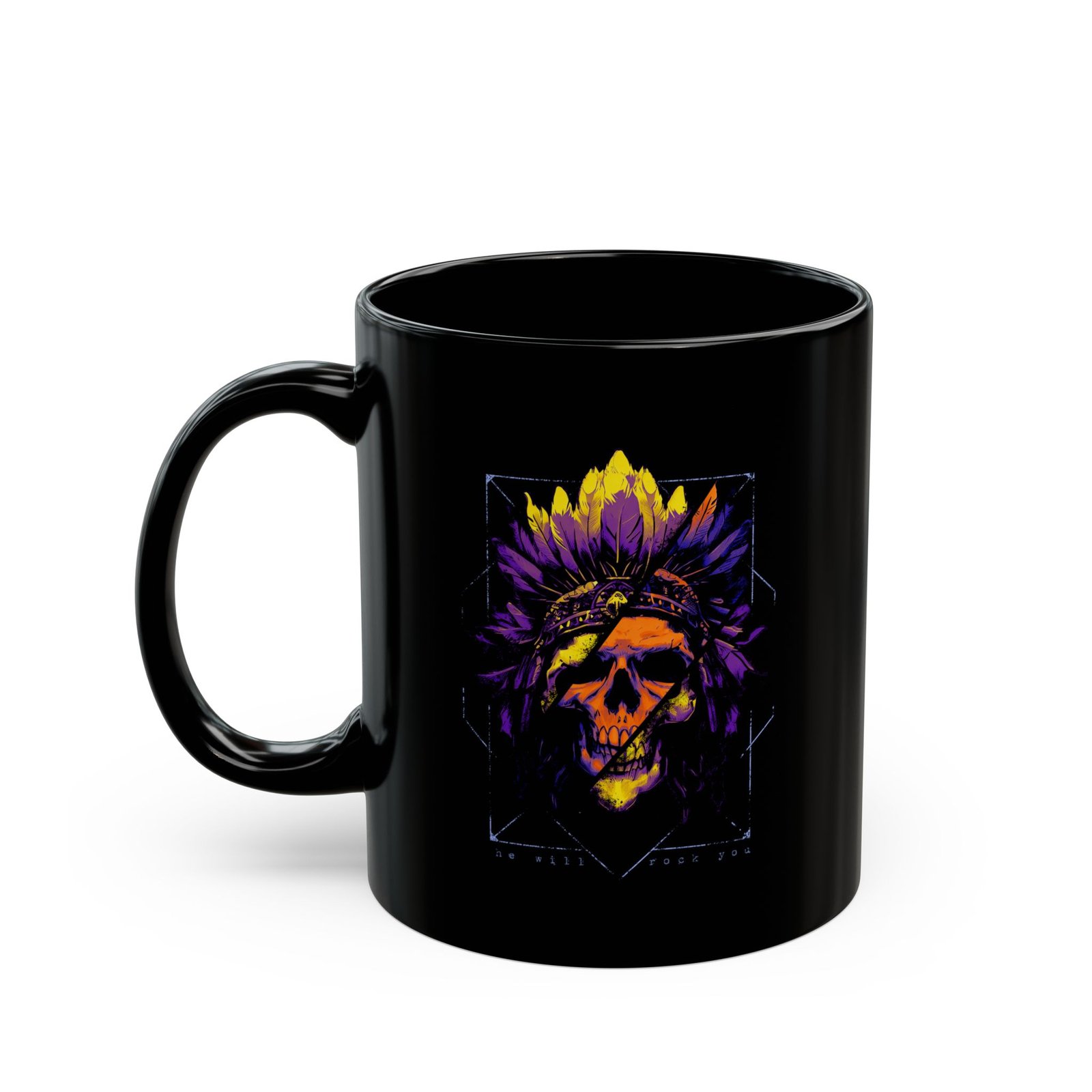 Tavares Artwork - We Will Rock You 11oz Black Mugs