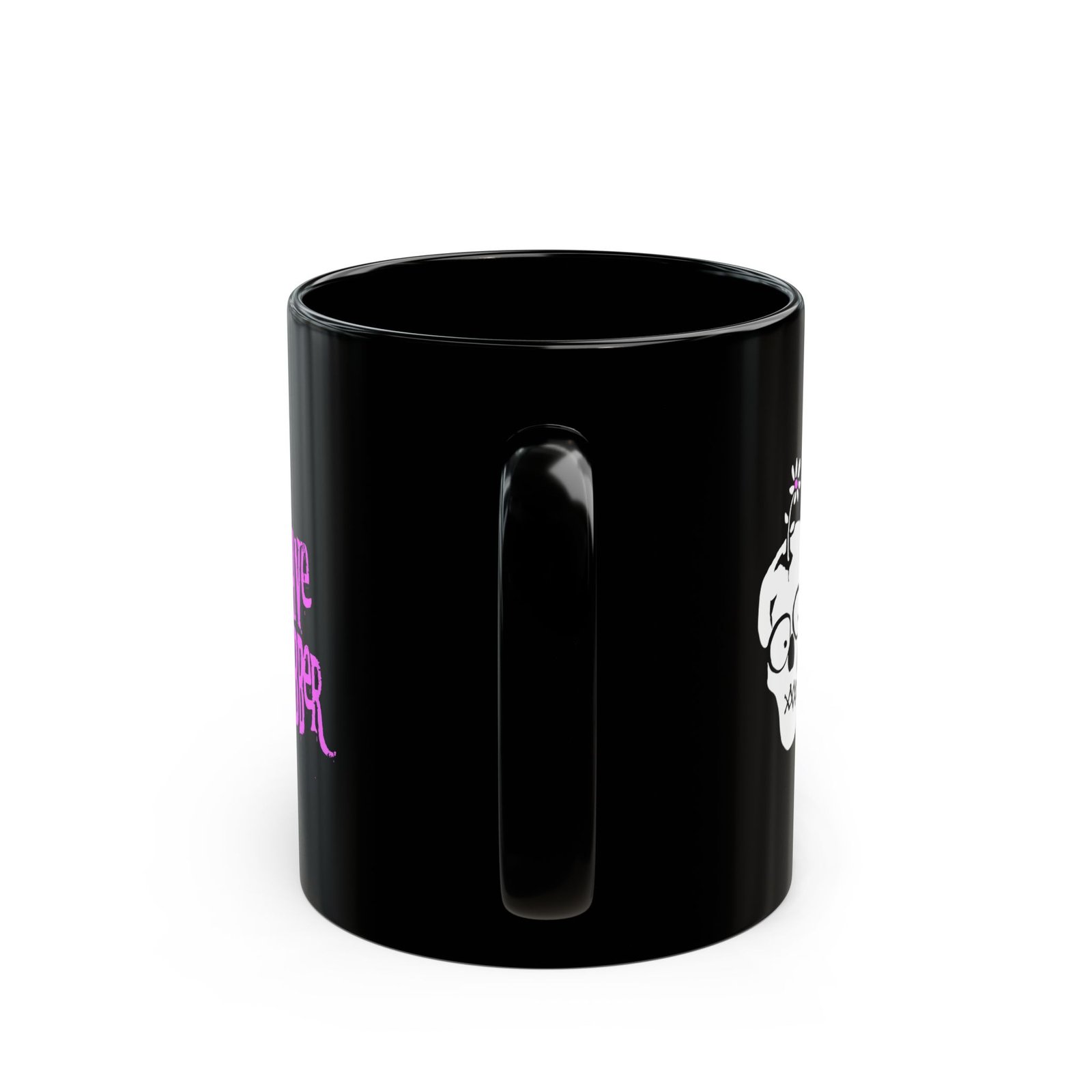 Grave Robber Flower And Skull 11oz Black Mugs - Image 4