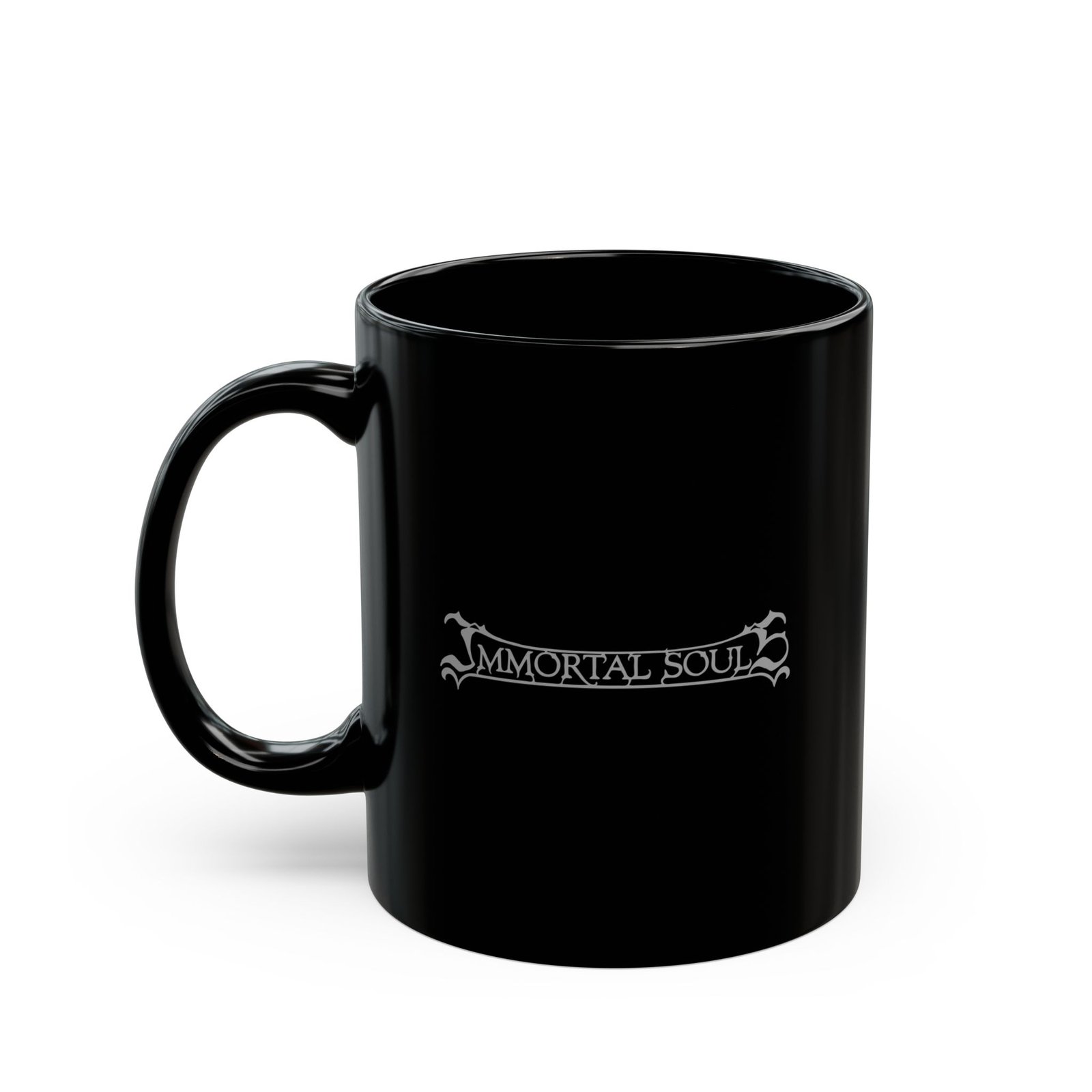 Immortal Souls Logo 11oz Black Mugs (Grey)