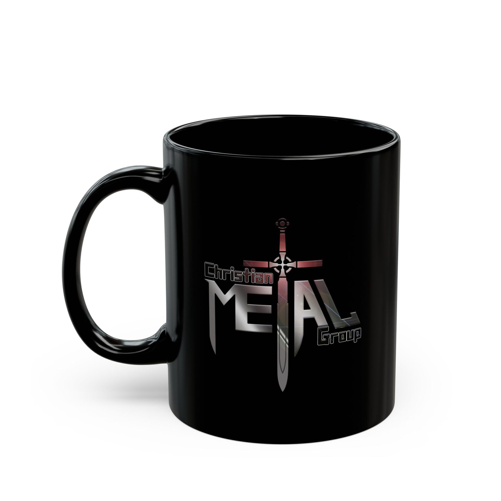 Christian Metal Group Logo 11oz Black Mugs