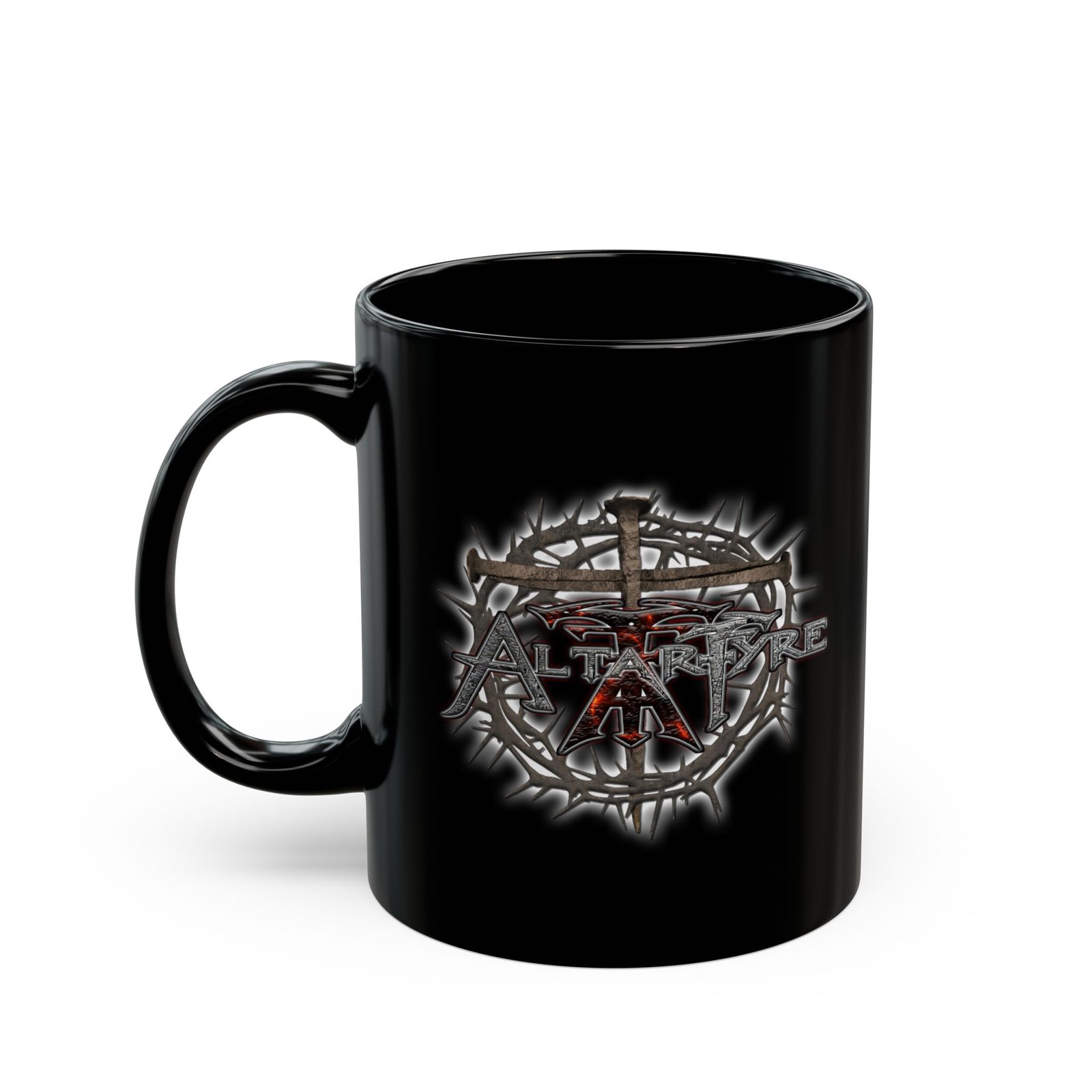 Altarfyre Logo Version 2 11oz Black mug