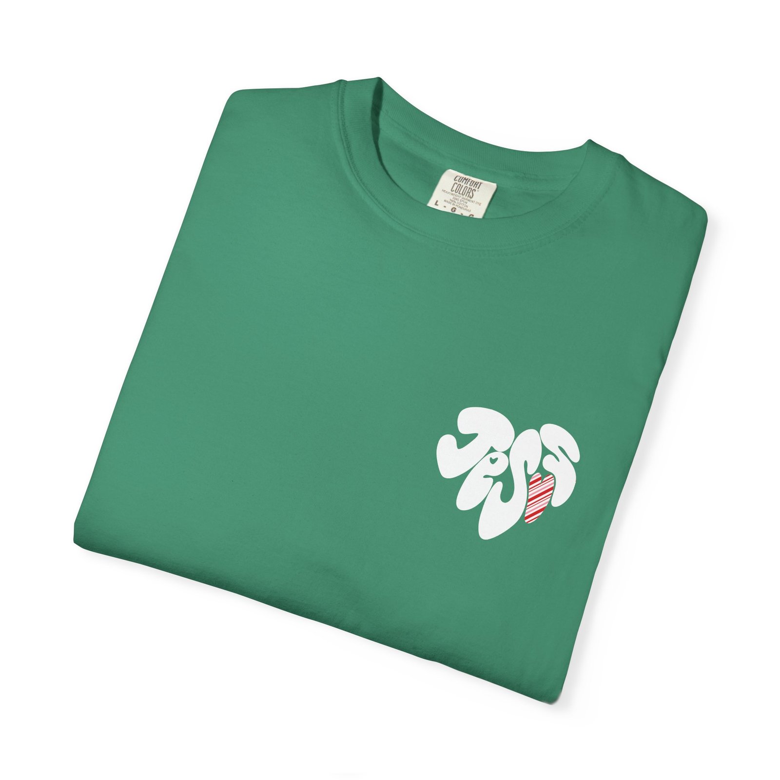 A.Y.E. - Heart Soul And Mind Candy Cane Edition Unisex Garment-Dyed T-shirt - Image 3