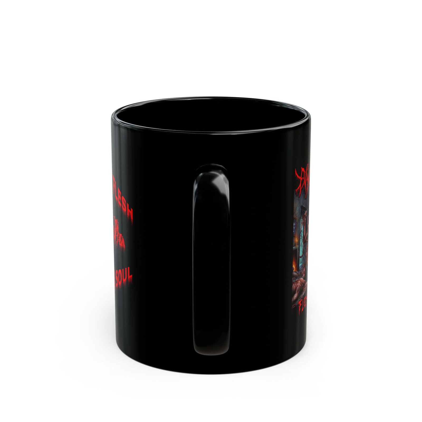 Nyctalopia - Flesh Slayer 11oz Black Mugs - Image 4
