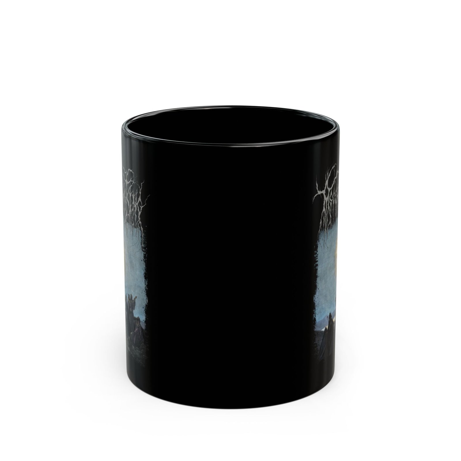 Ascending King - Jesus 11oz Black Mugs - Image 2