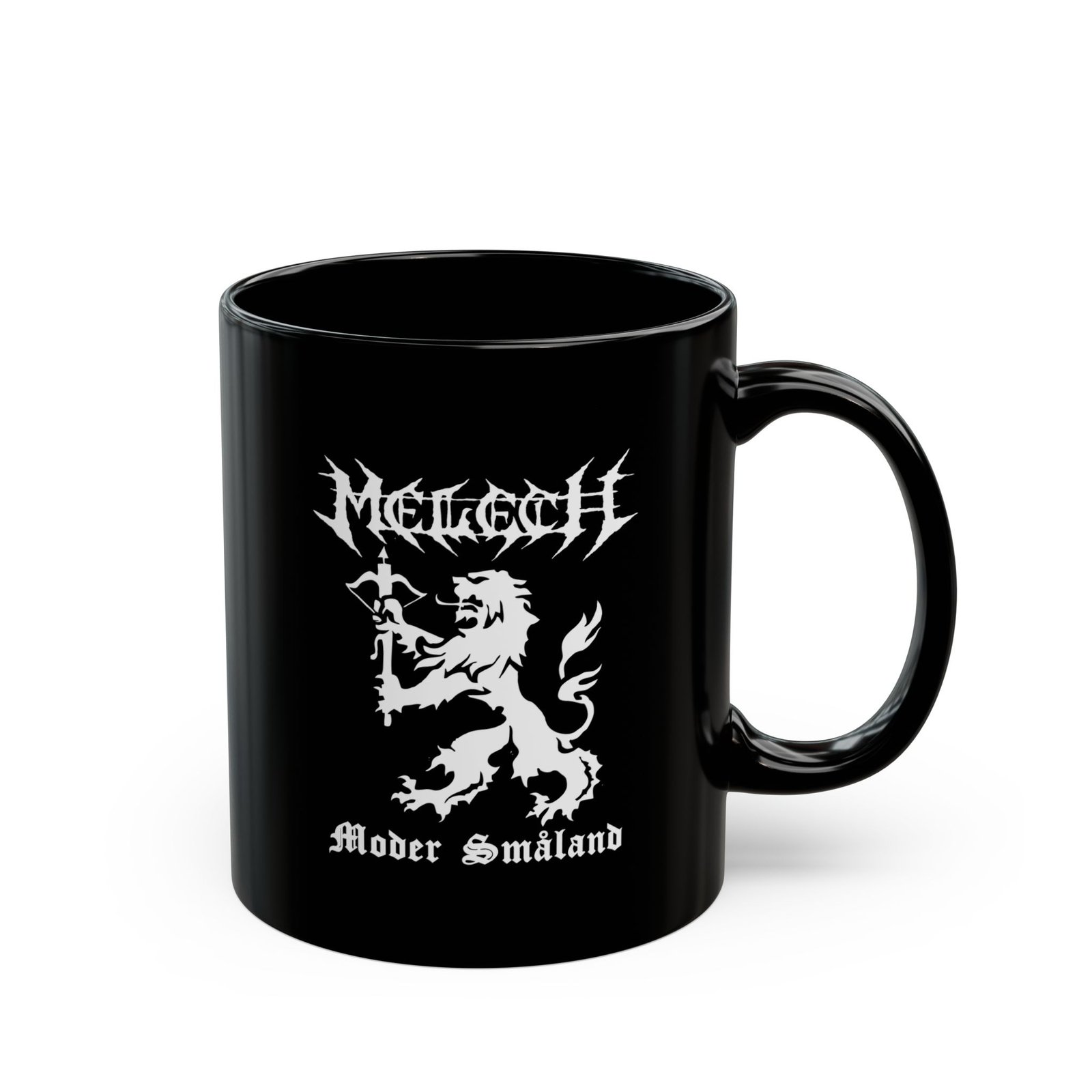 Melech - Moder Småland 11oz Black Mugs - Image 3