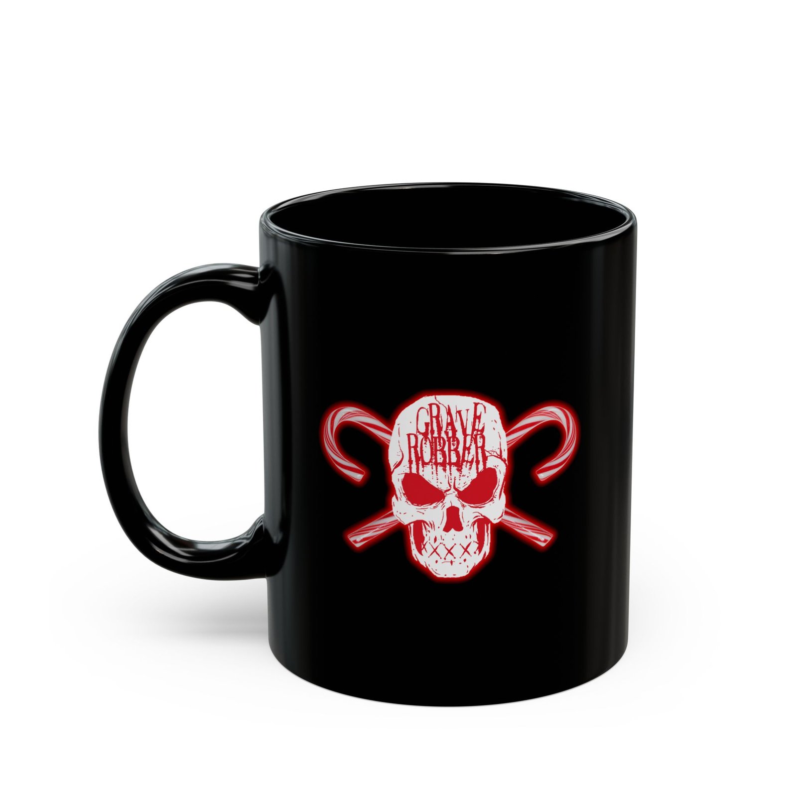 Grave Robber - Skull And Canes 11oz Black Mugs