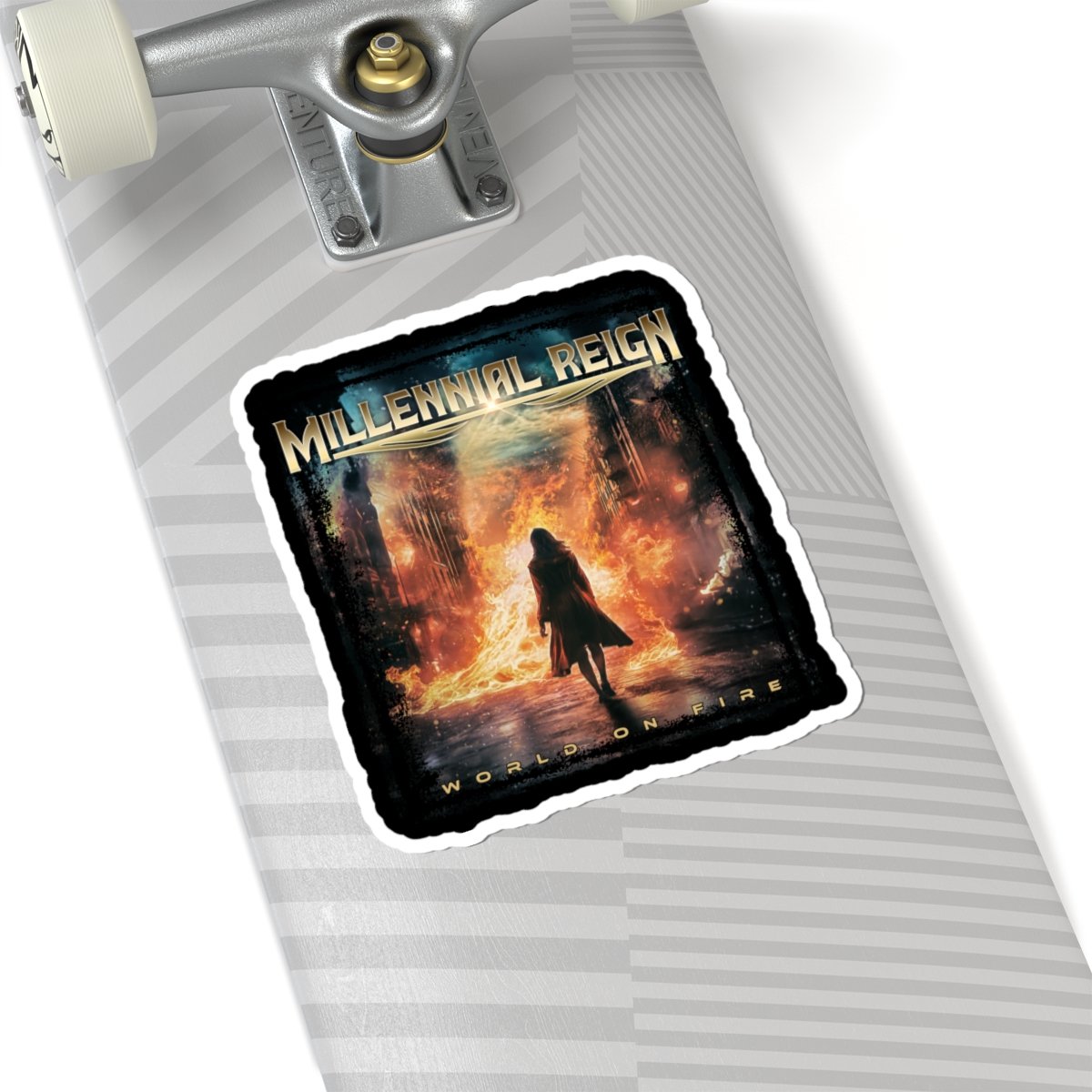Millennial Reign - World On Fire Die Cut Stickers
