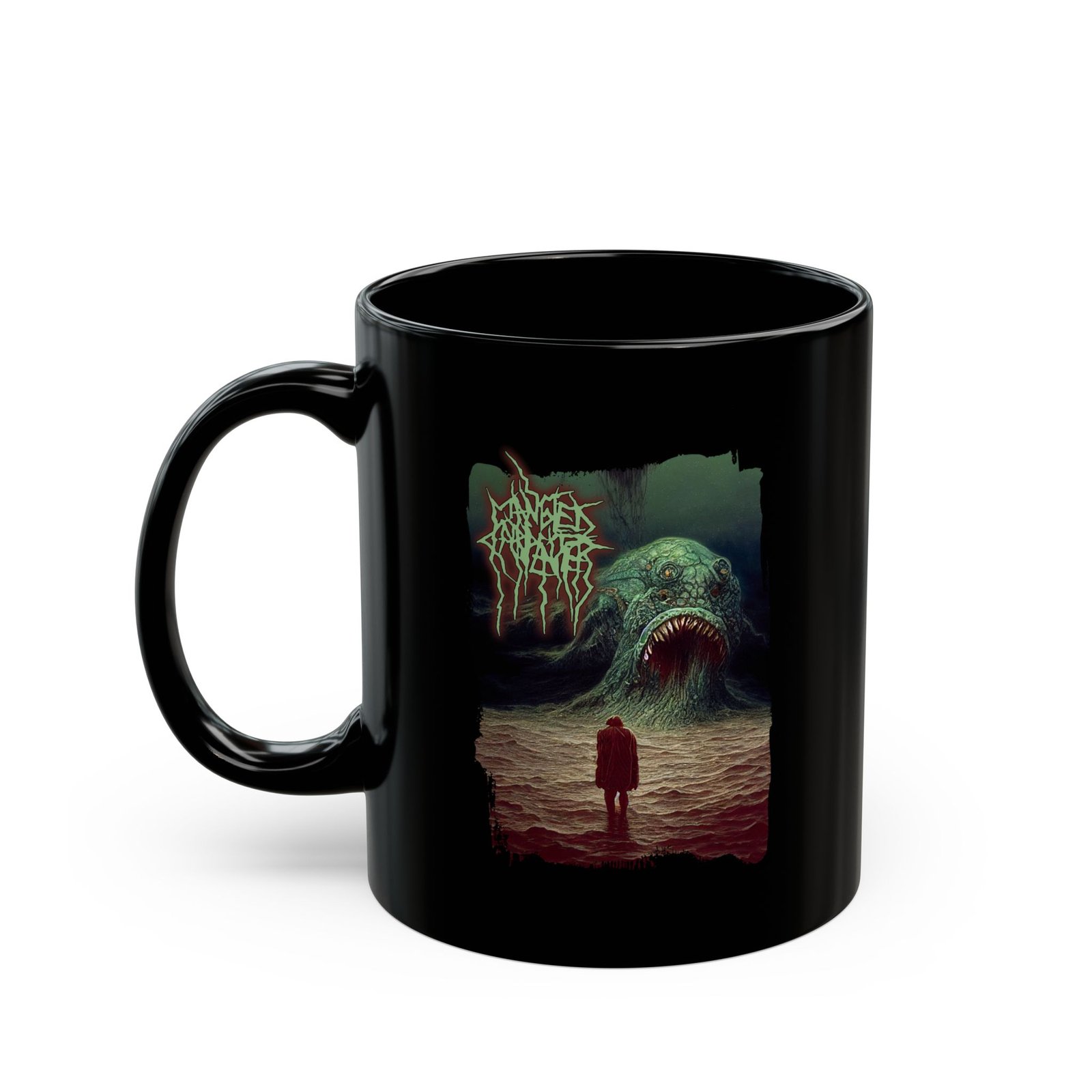 Mangled Carpenter - Fish Vomit 11oz Black Mugs