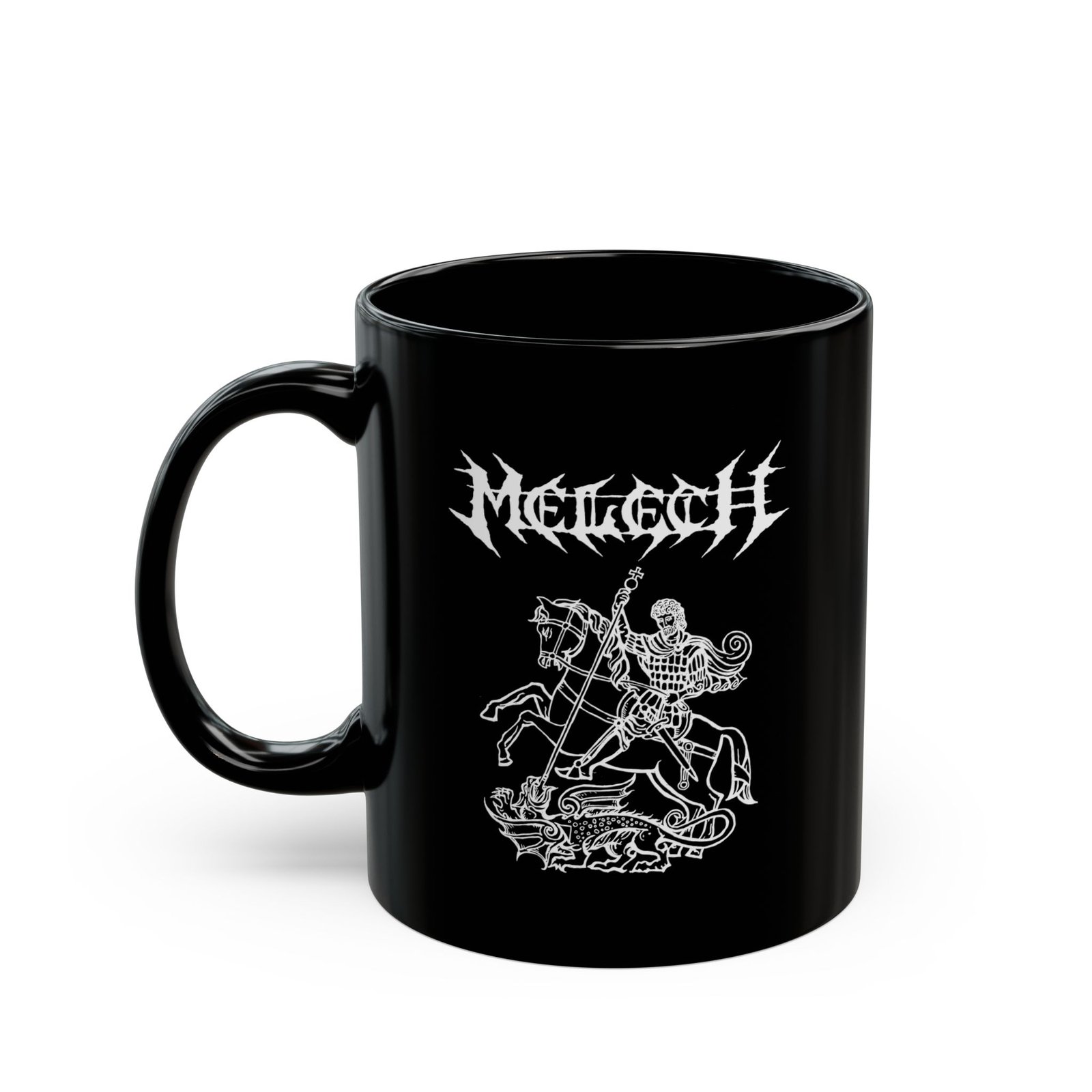 Melech - Dragon Slayer 11oz Black Mugs