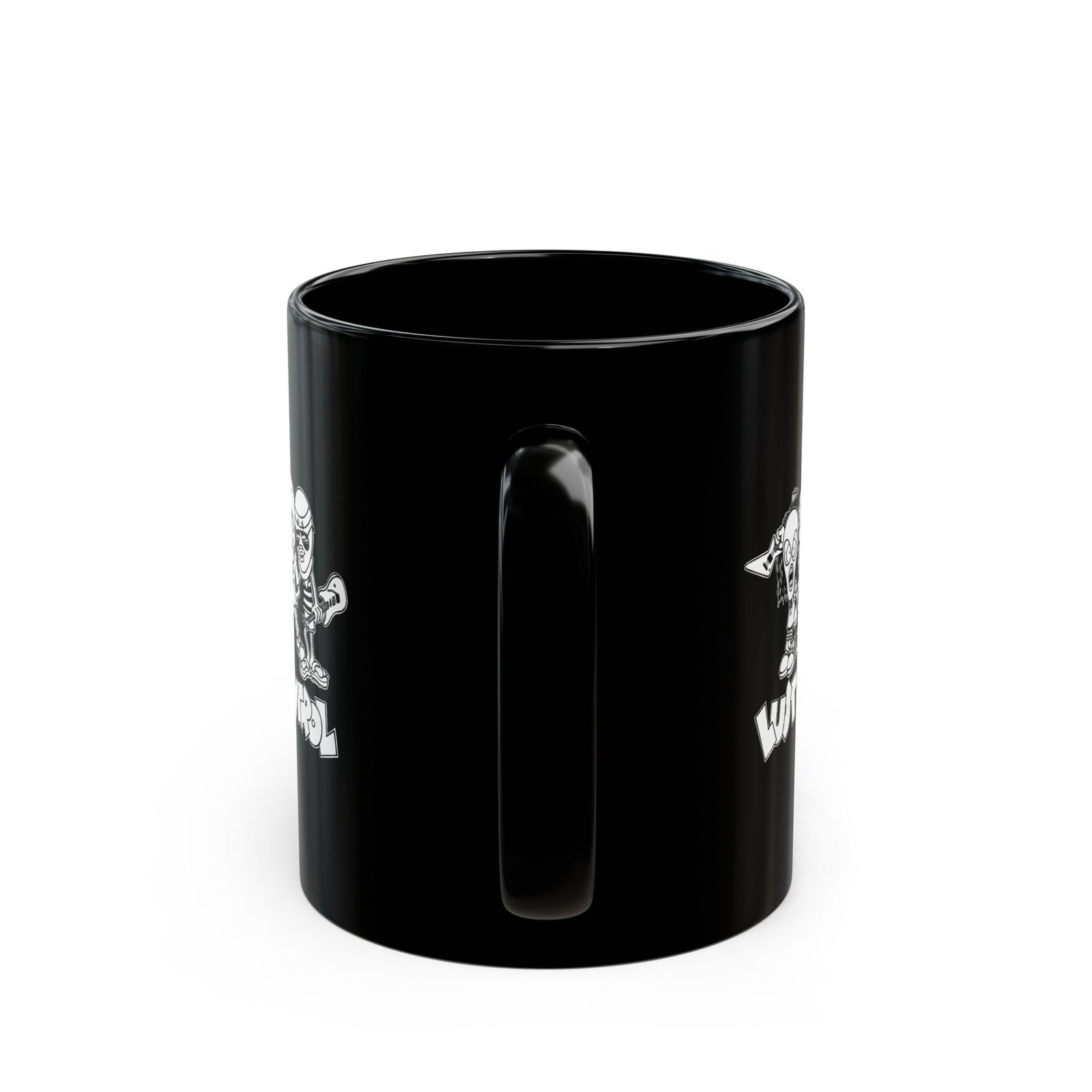 Lust Control Cartoon Characters 11oz Black Mugs - Image 4