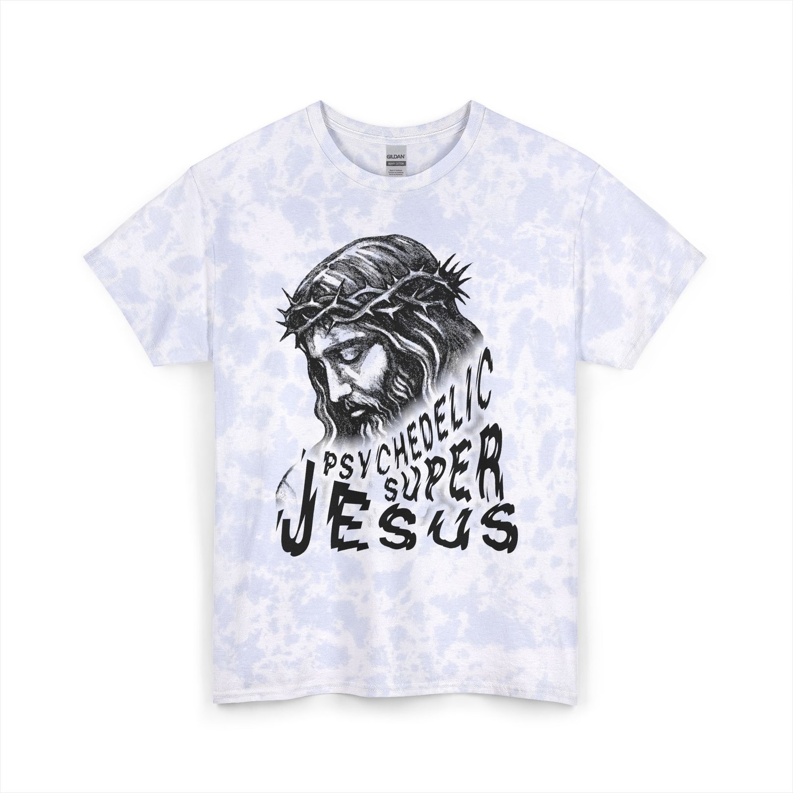 Bride - Psychedelic Super Jesus Tie Dye Cotton T-Shirt - Image 3