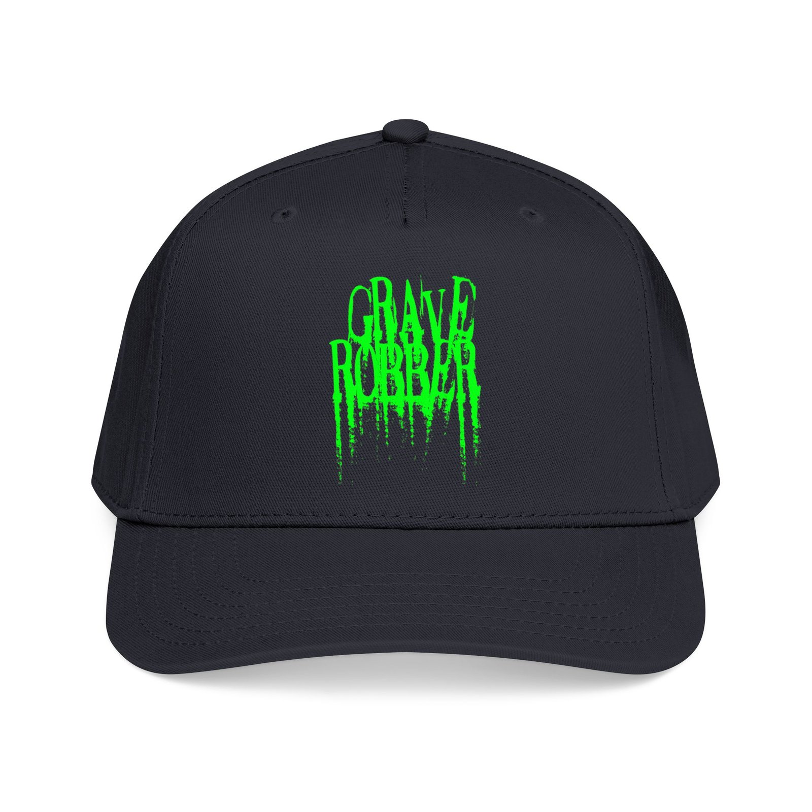 Grave Robber Logo Printed Mid Profile Baseball Cap (Green)