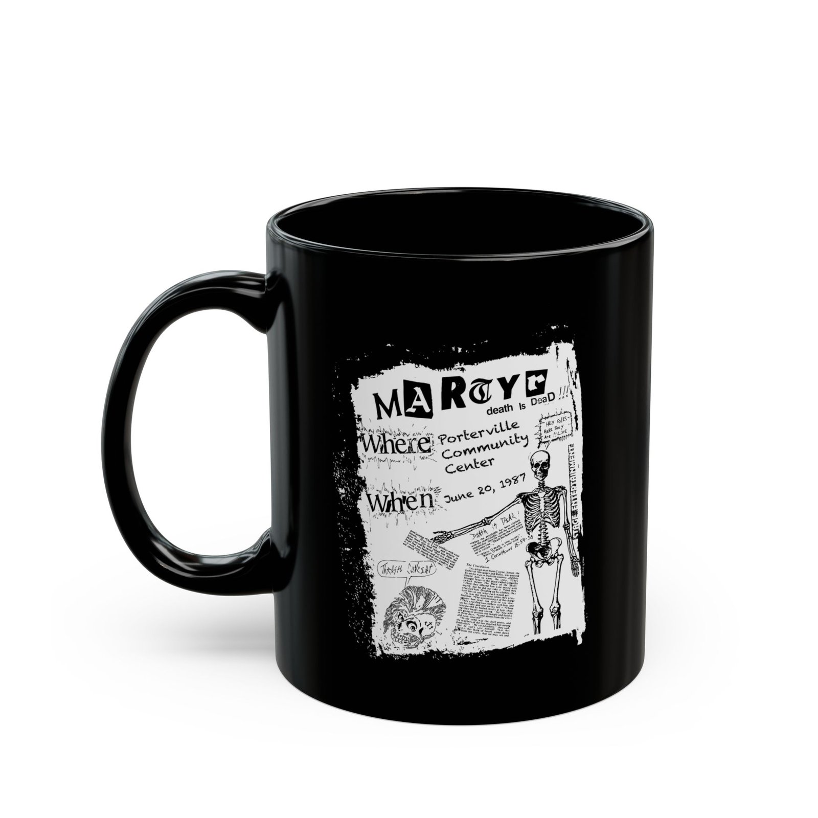 Martyr 1987 Flyer 11oz Black Mugs