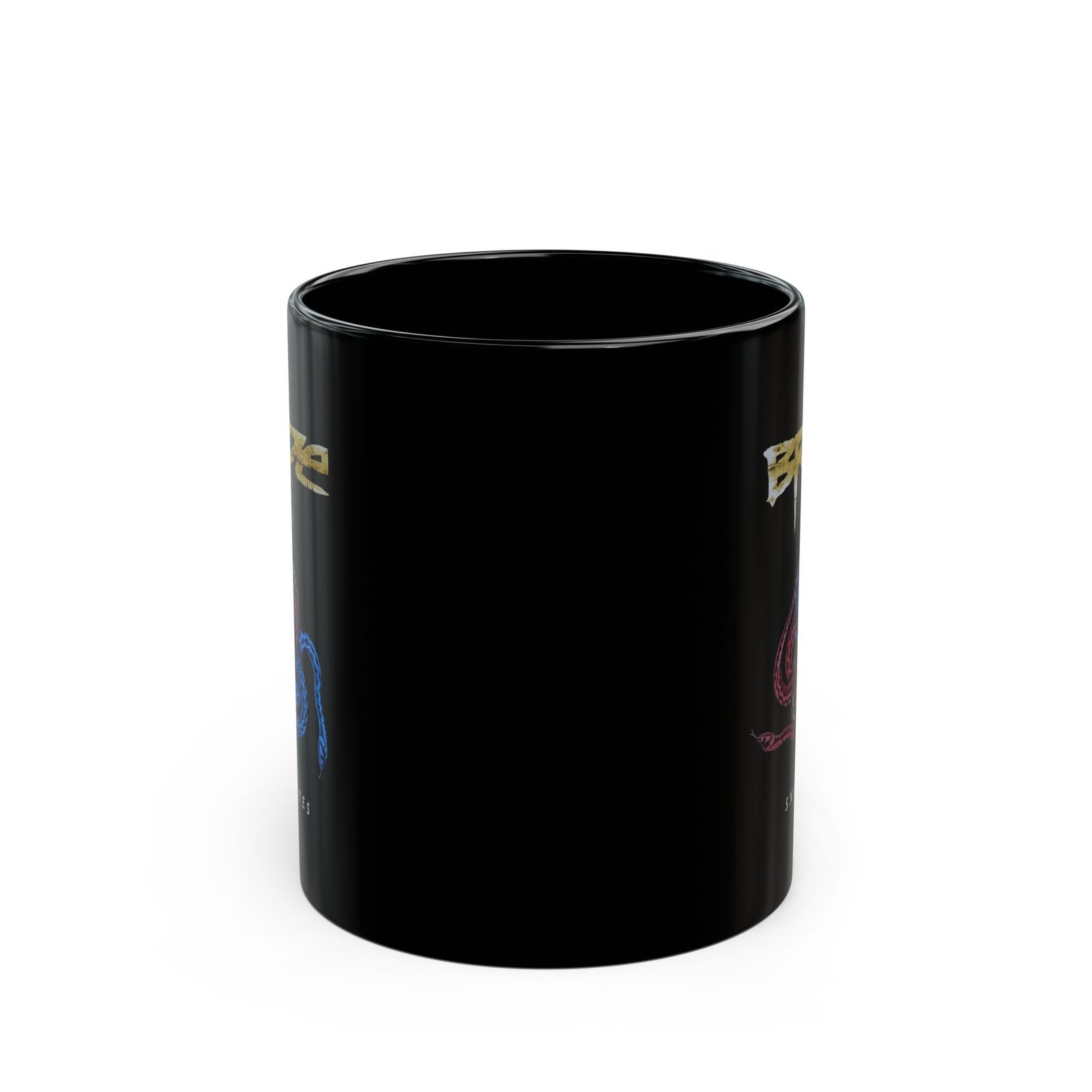 Bride - Snake Eyes V2 11oz Black Mugs - Image 2