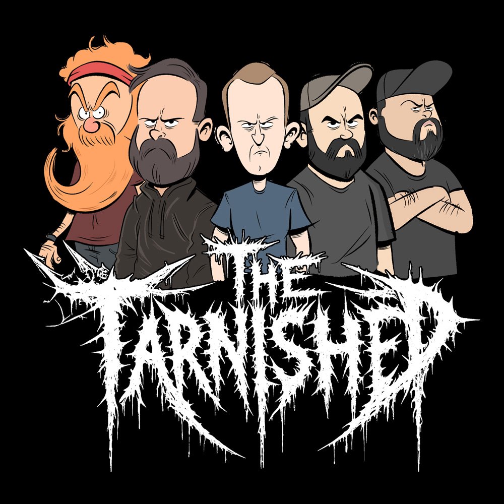 The Tarnished - Black Denim Printed Patches (2 sizes)