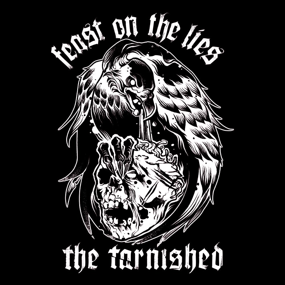 The Tarnished - Vultures - Black Denim Printed Patches (2 sizes)