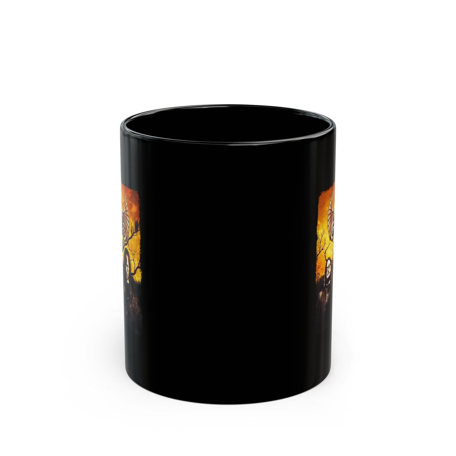 Vultures Gathering 11oz Black Mugs - Image 2