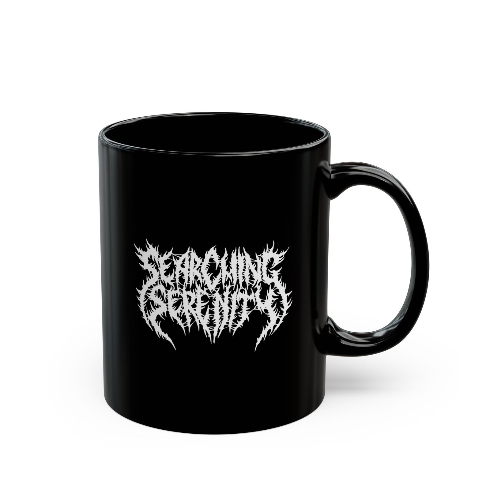 Searching Serenity Logo 11oz Black Mugs - Image 3