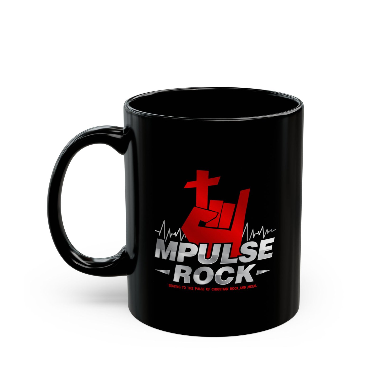 Mpulse Rock 11oz Black Mugs